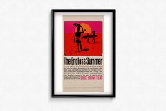 Poster cinematografico originale del 1966 per "L'estate infinita" diretto da Bruce Brown Film