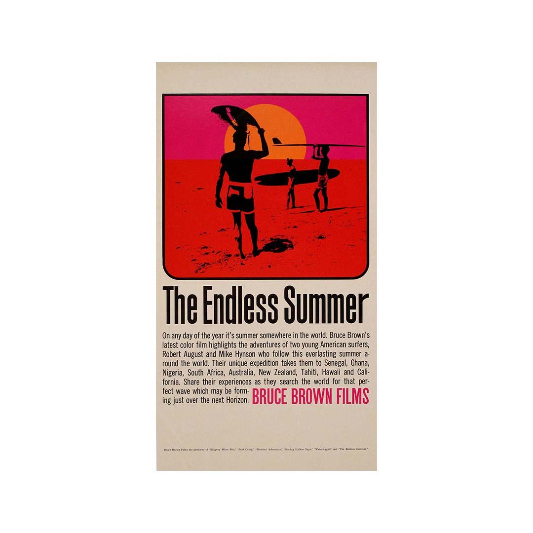 Affiche originale du film « The Endless Summer » tournée en 1966 par Bruce Brown Film en vente 2