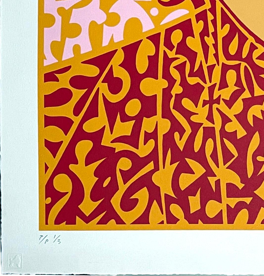 John Lennon (orangefarbene Version) (Zeitgenössisch), Print, von John Van Hamersveld