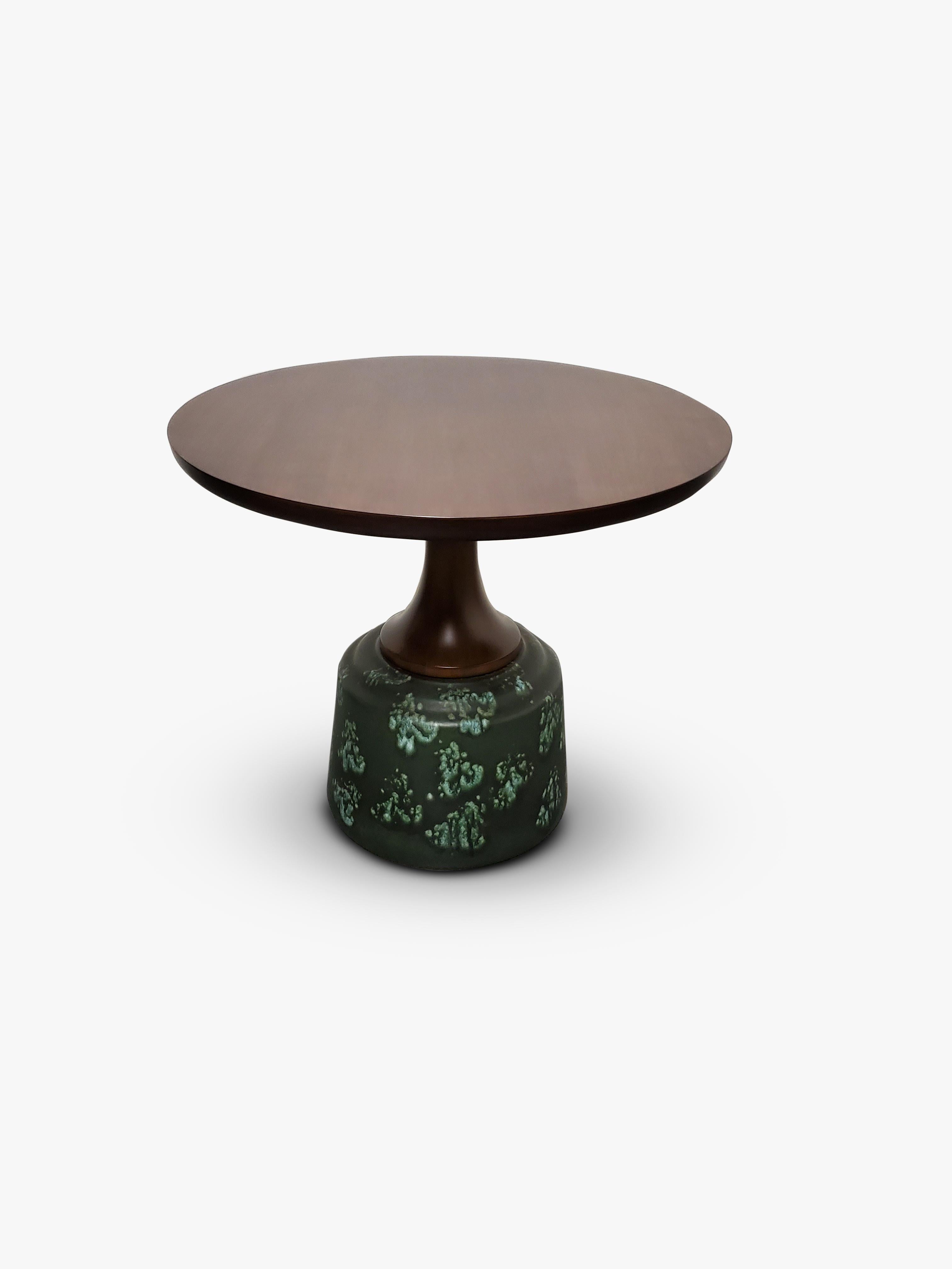 John Van Koert Ceramic Side Table  In Good Condition In Middlesex, NJ
