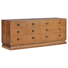 John Van Koert for Drexel Casa Del Sol, Chest of Drawers, Oak, Brass, USA, 1950s