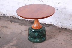 John Van Koert for Drexel Ceramic Base Occasional Table, 1956