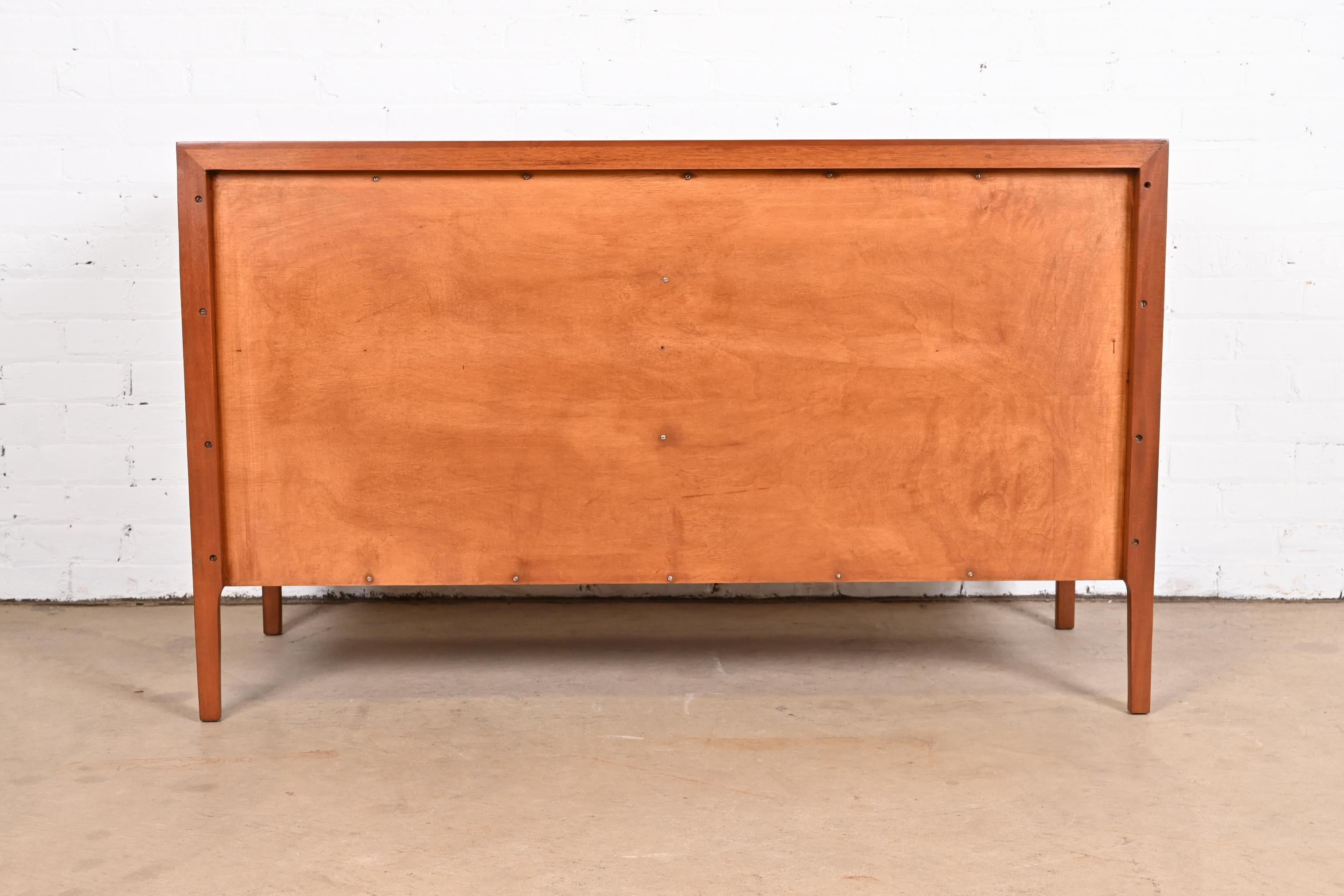 John Van Koert for Drexel Cherry Wood Double Dresser, Newly Refinished 11