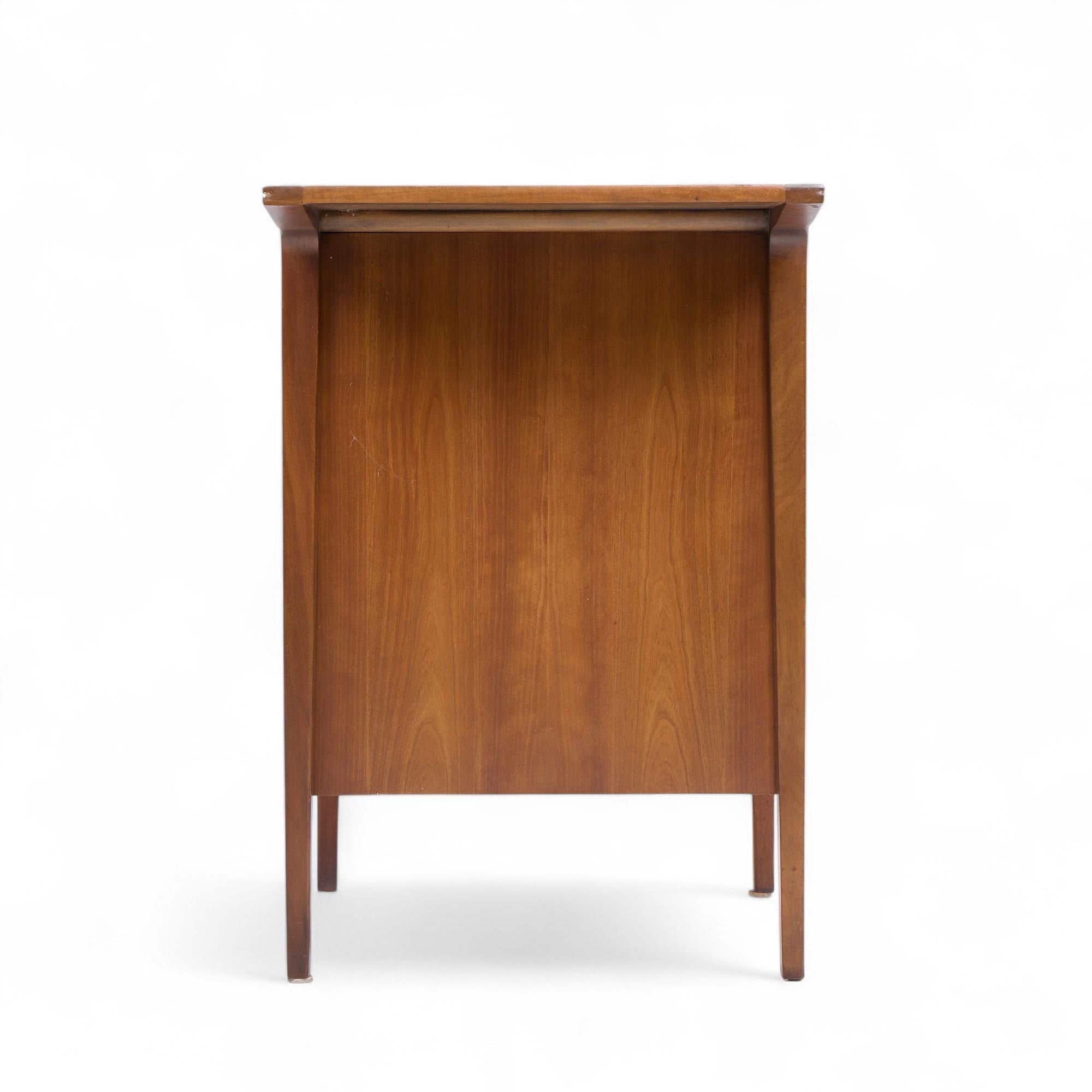 American John Van Koert for Drexel Counterpoint Mid Century Walnut Nightstand For Sale