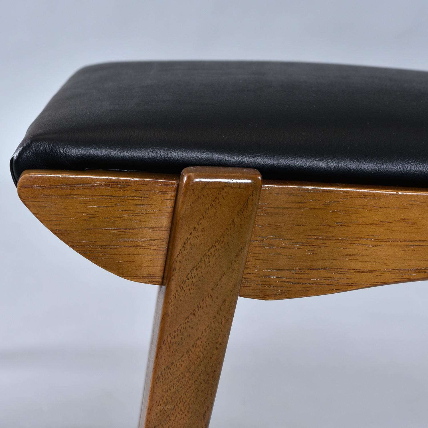 American John Van Koert For Drexel K60 Dining Chairs in Scalamandre Vinyl