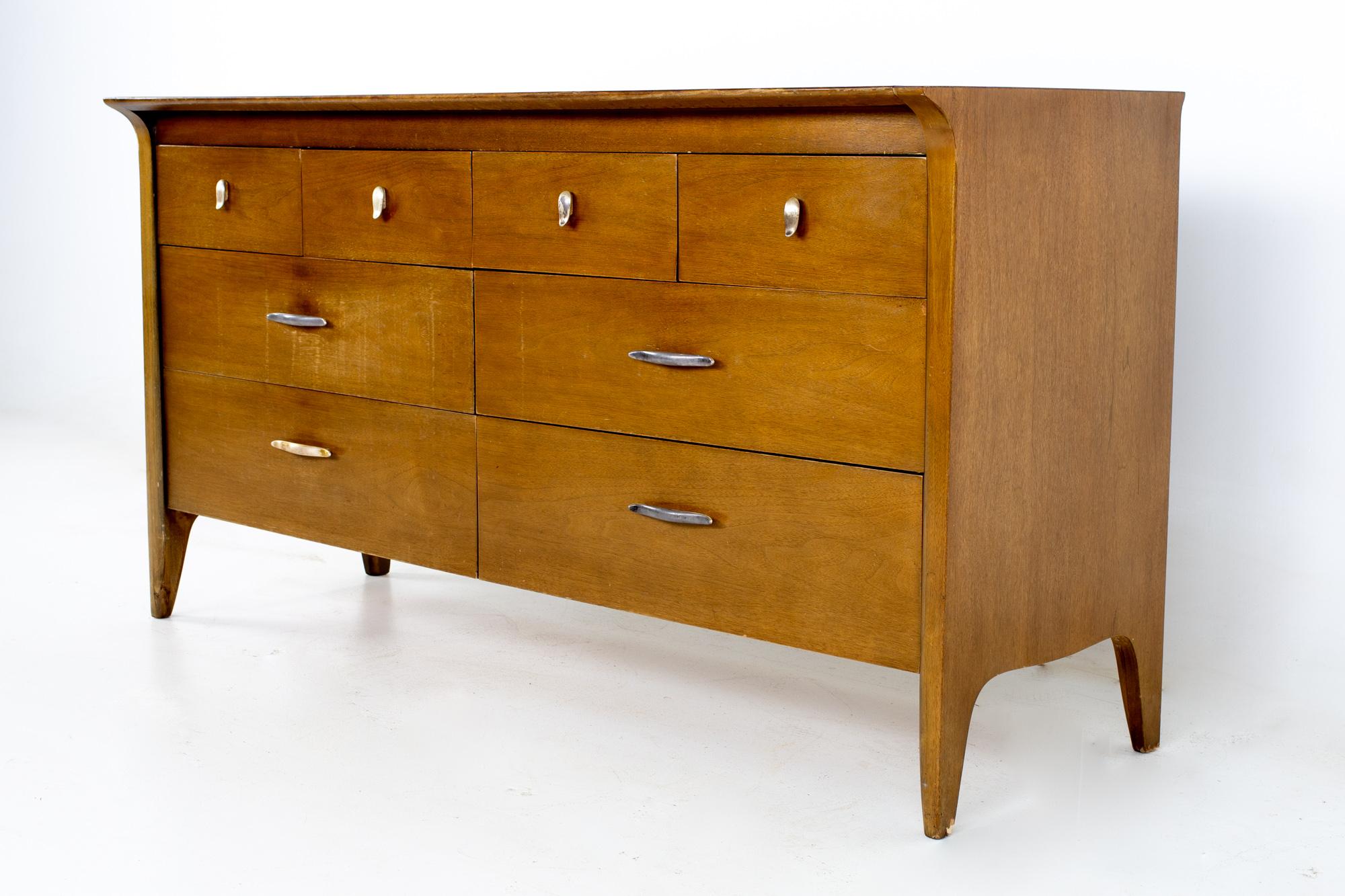 John Van Koert for Drexel mid century buffet credenza
Credenza measures: 60 wide x 21 deep x 32 inches high

All pieces of furniture can be had in what we call restored vintage condition. That means the piece is restored upon purchase so it’s