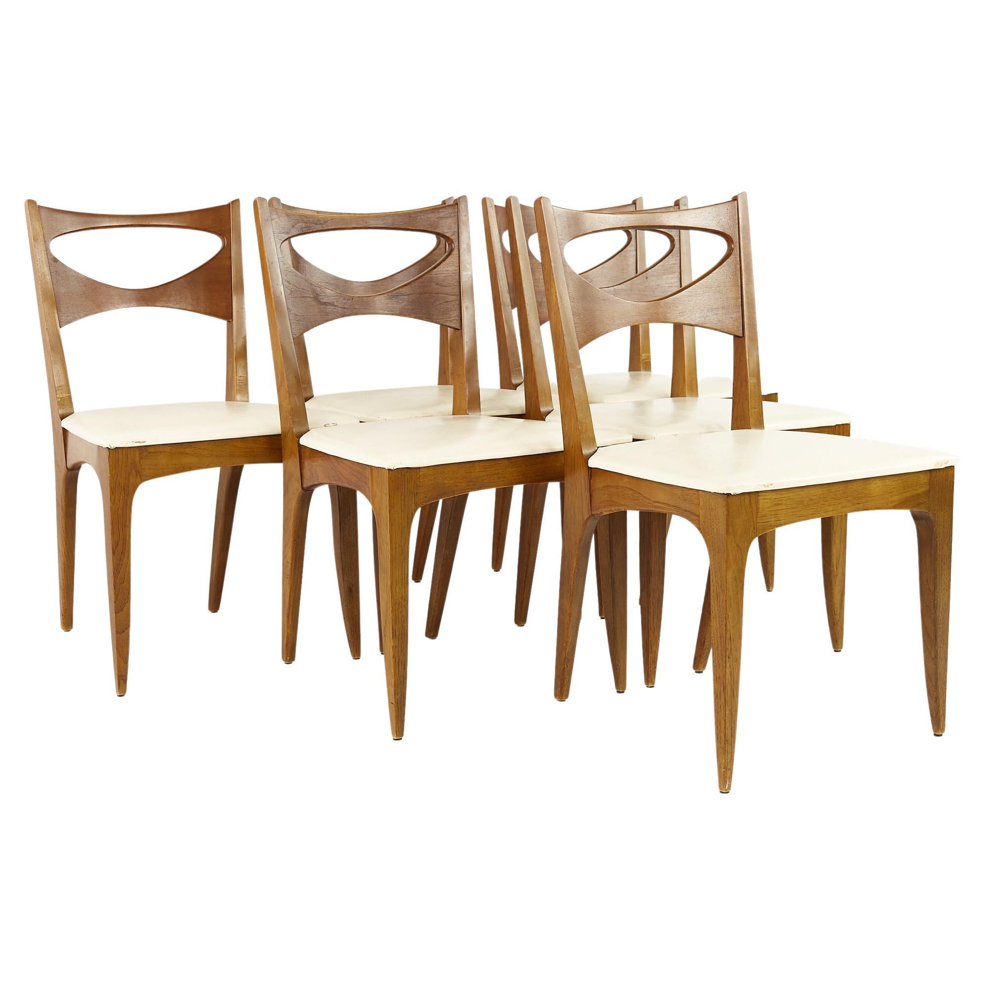 John Van Koert For Drexel Mid Century Dining Chairs, Set of 6