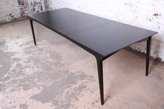 John Van Koert for Drexel Midcentury Ebonized Extension Dining Table, 1956