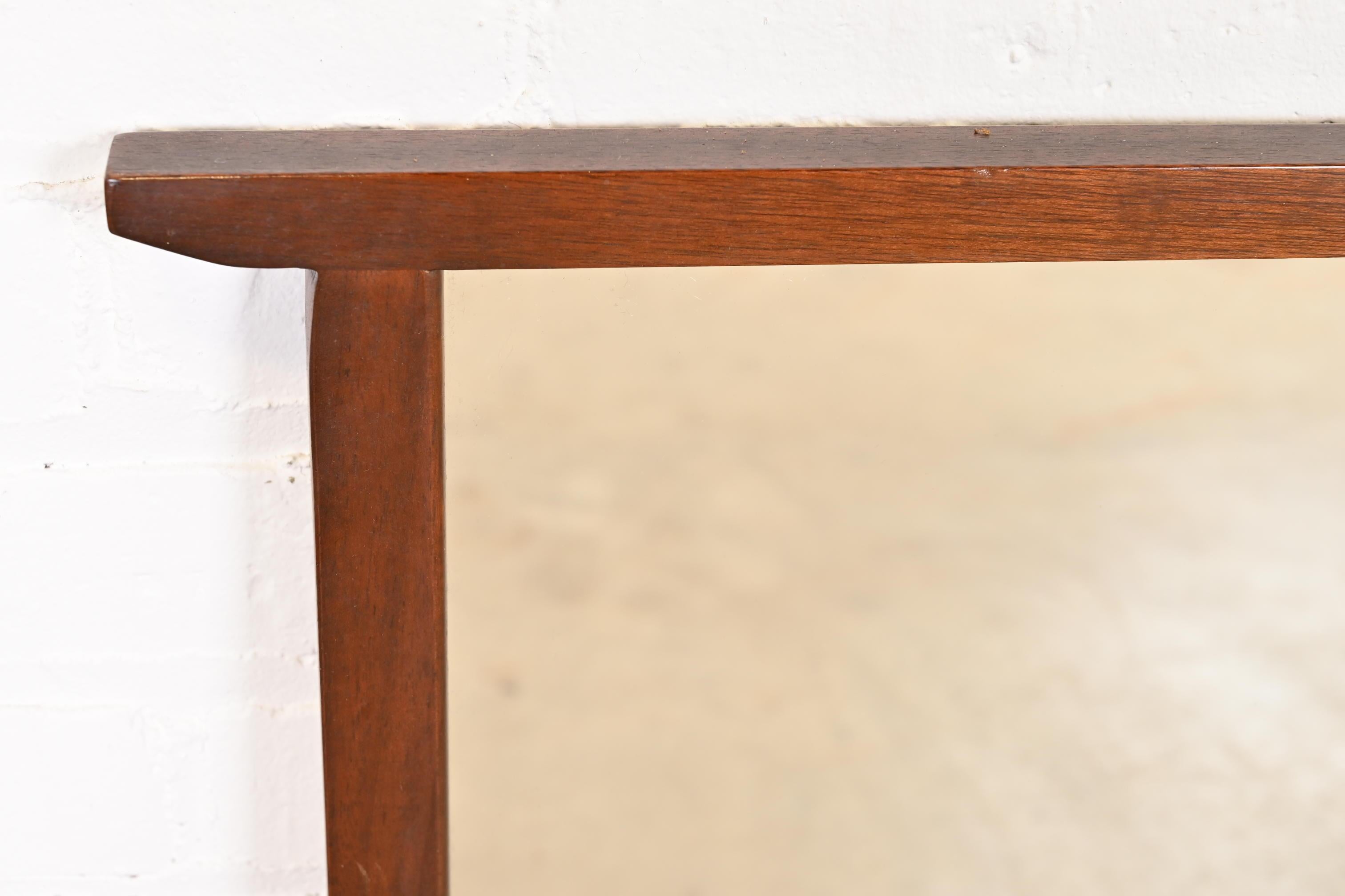 John Van Koert for Drexel Mid-Century Modern Sculpted Cherry Wood Wall Mirror 2