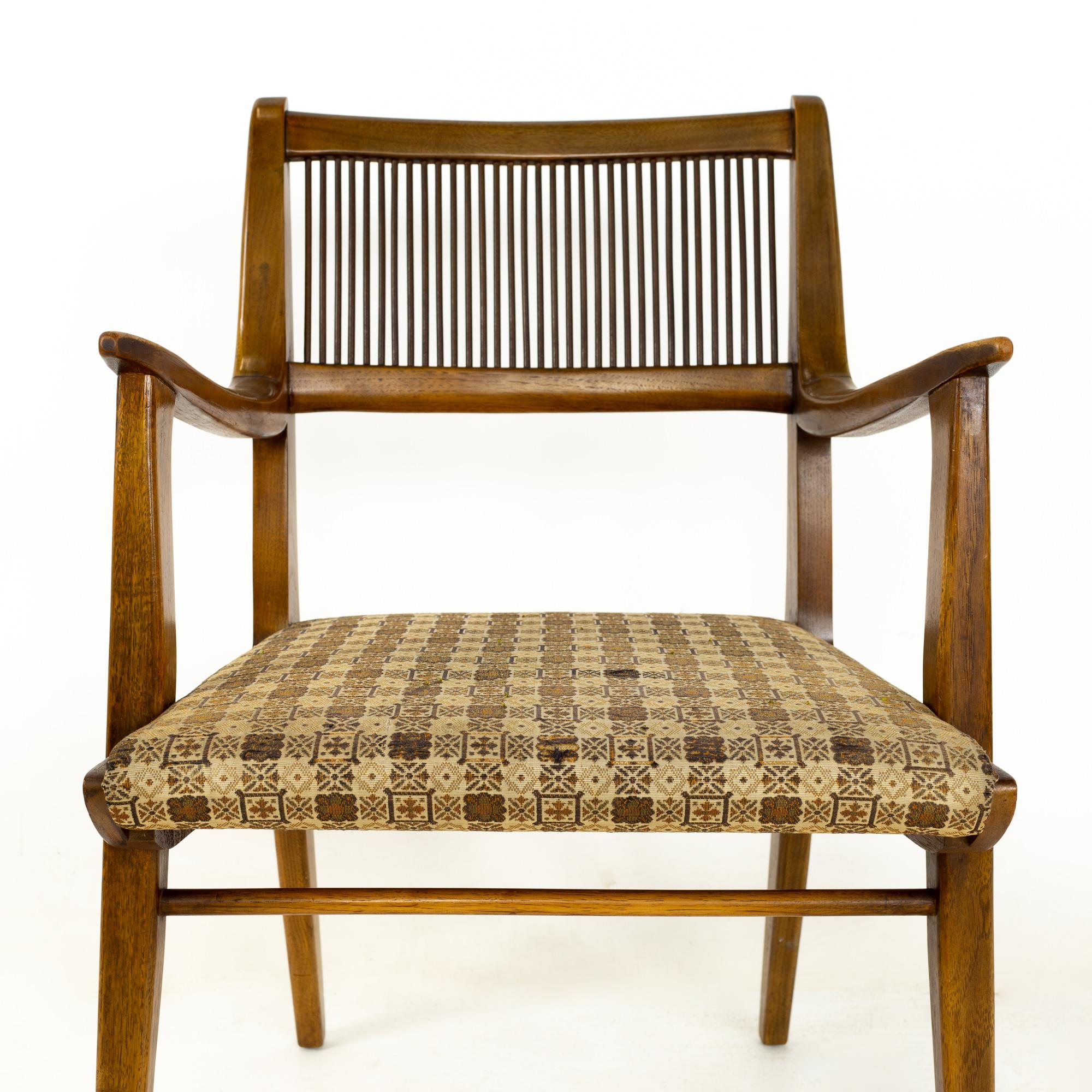 John Van Koert for Drexel Mid Century Profile Dining Chairs, Set of 6 3