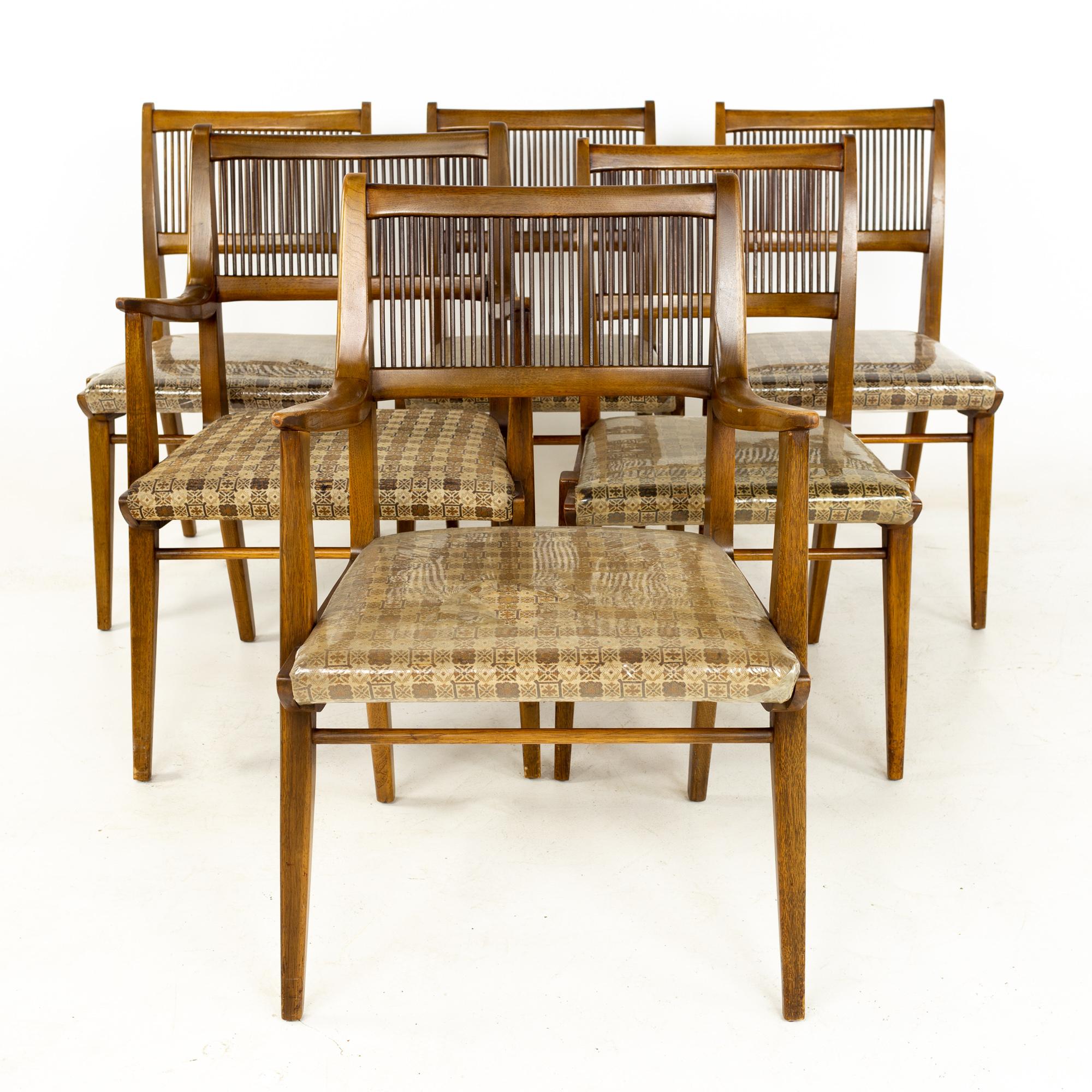 Mid-Century Modern John Van Koert for Drexel Mid Century Profile Dining Chairs, Set of 6