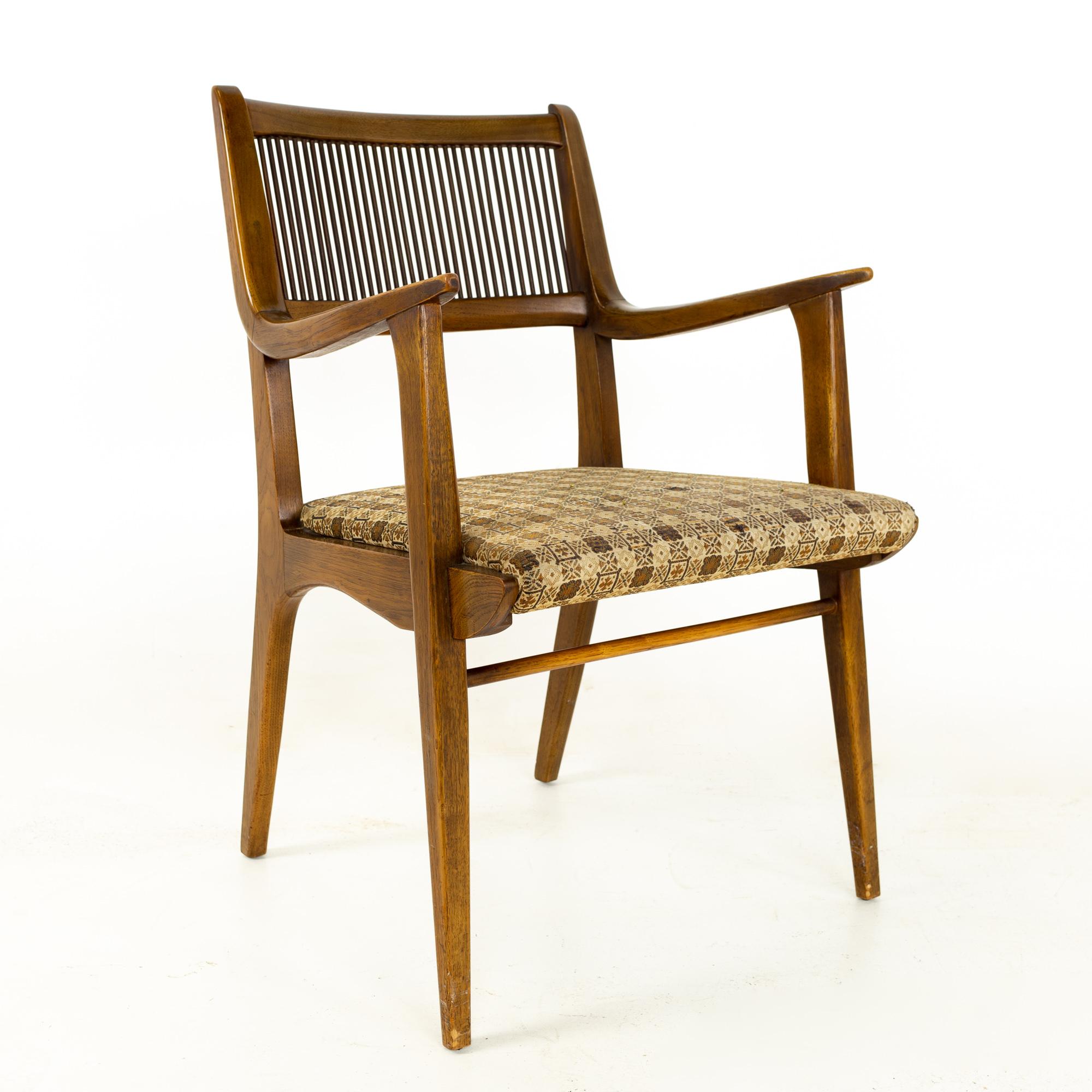 American John Van Koert for Drexel Mid Century Profile Dining Chairs, Set of 6