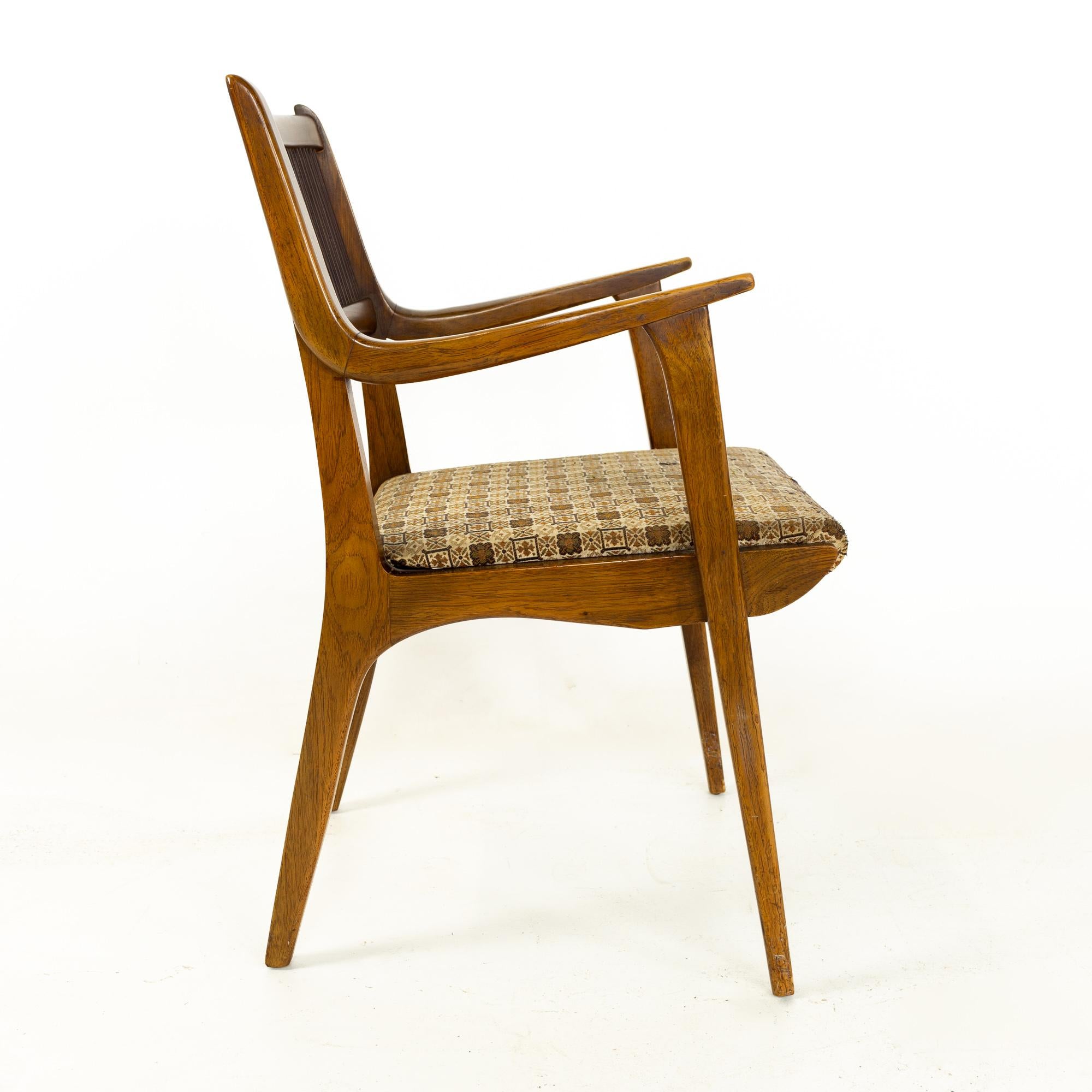 Upholstery John Van Koert for Drexel Mid Century Profile Dining Chairs, Set of 6