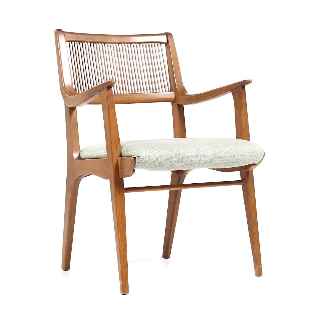 John Van Koert for Drexel Mid Century Walnut Dining Chairs - Set of 6 For Sale 4