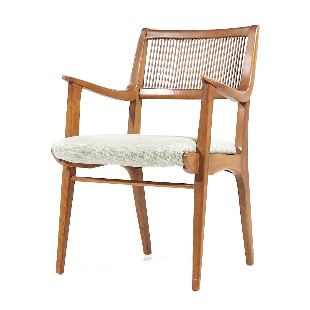 John Van Koert for Drexel Mid Century Walnut Dining Chairs - Set of 6 For Sale 7