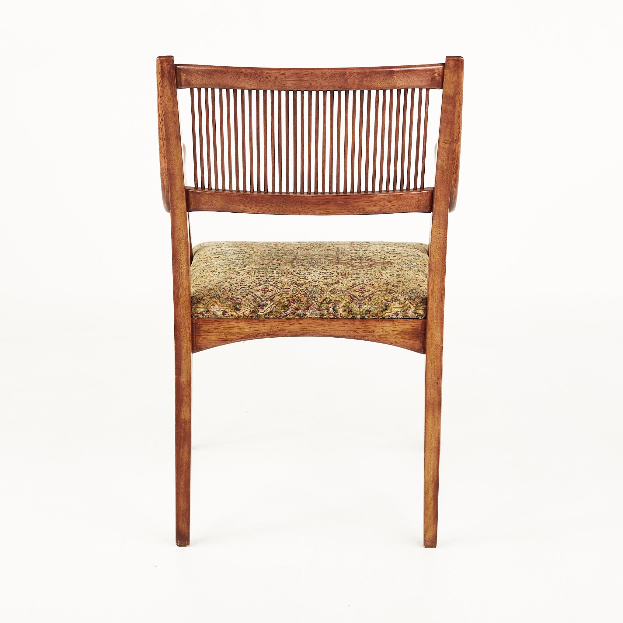 John Van Koert for Drexel Mid Century Walnut Dining Chairs, Set of 6  7