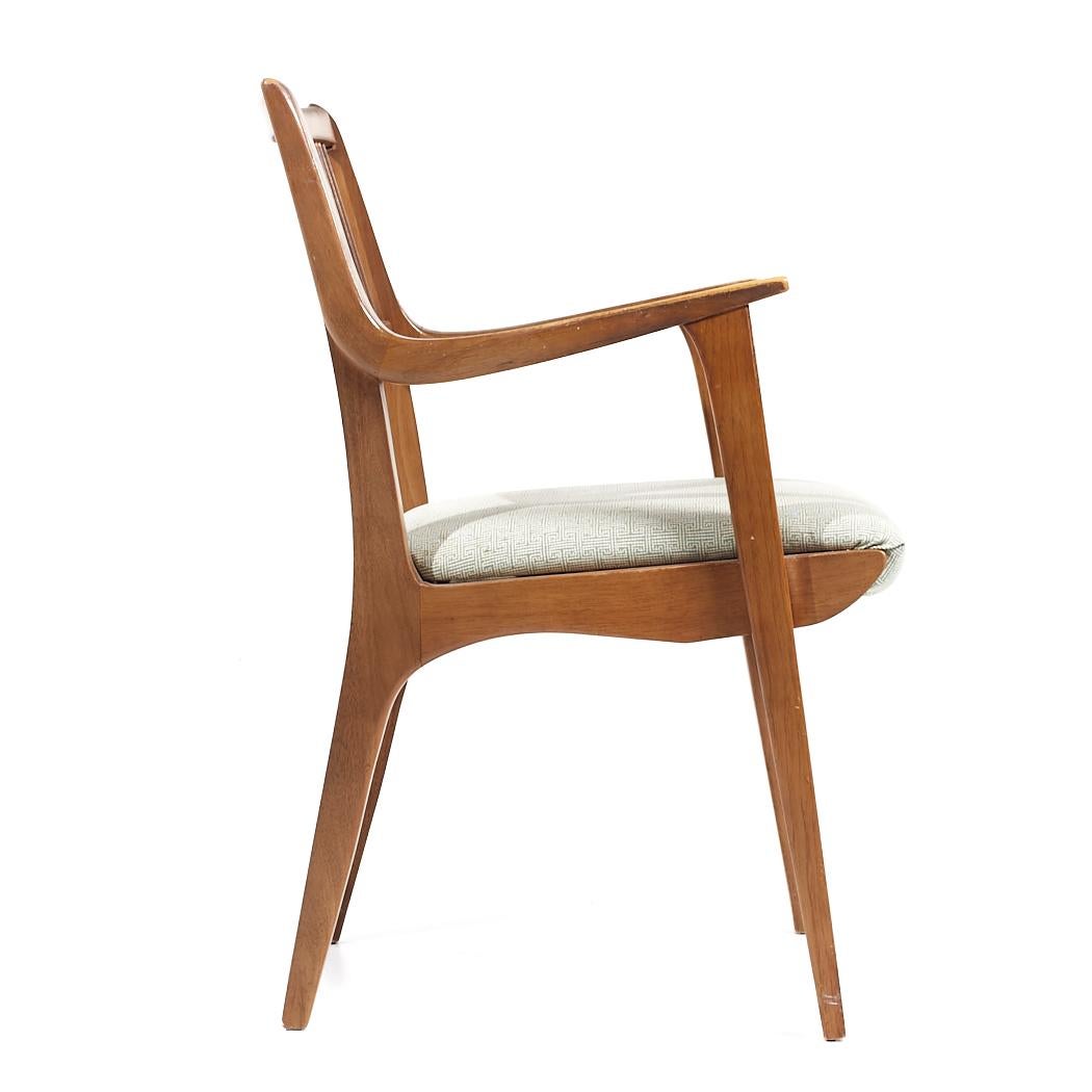 John Van Koert for Drexel Mid Century Walnut Dining Chairs - Set of 6 For Sale 9