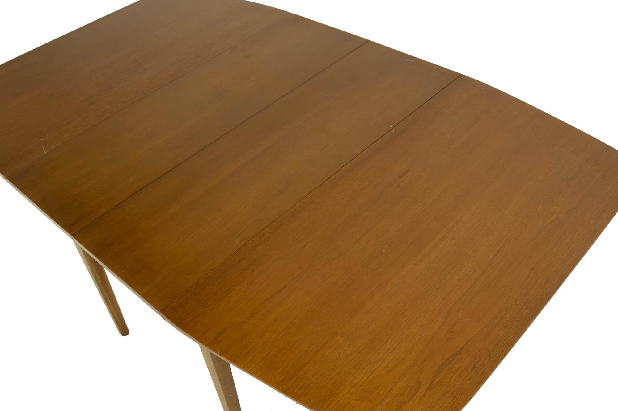 Mid-Century Modern John Van Koert for Drexel Mid Century Walnut Drop Leaf Dining Table For Sale