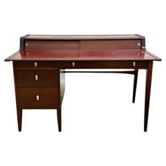 John Van Koert for Drexel Modern Leather Top Desk