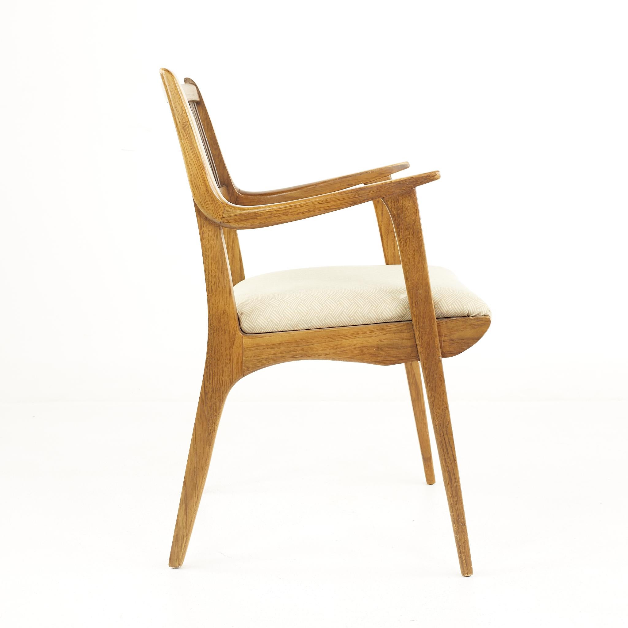 Late 20th Century John Van Koert for Drexel Profile Mid Century Dining Chairs, Set of 6
