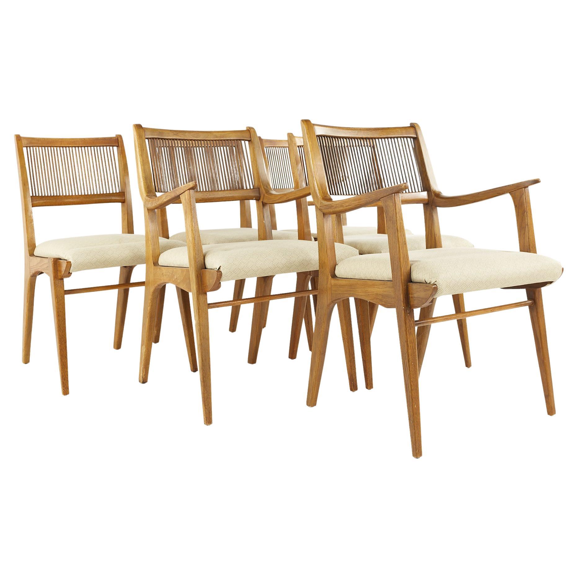 John Van Koert for Drexel Profile Mid Century Dining Chairs, Set of 6