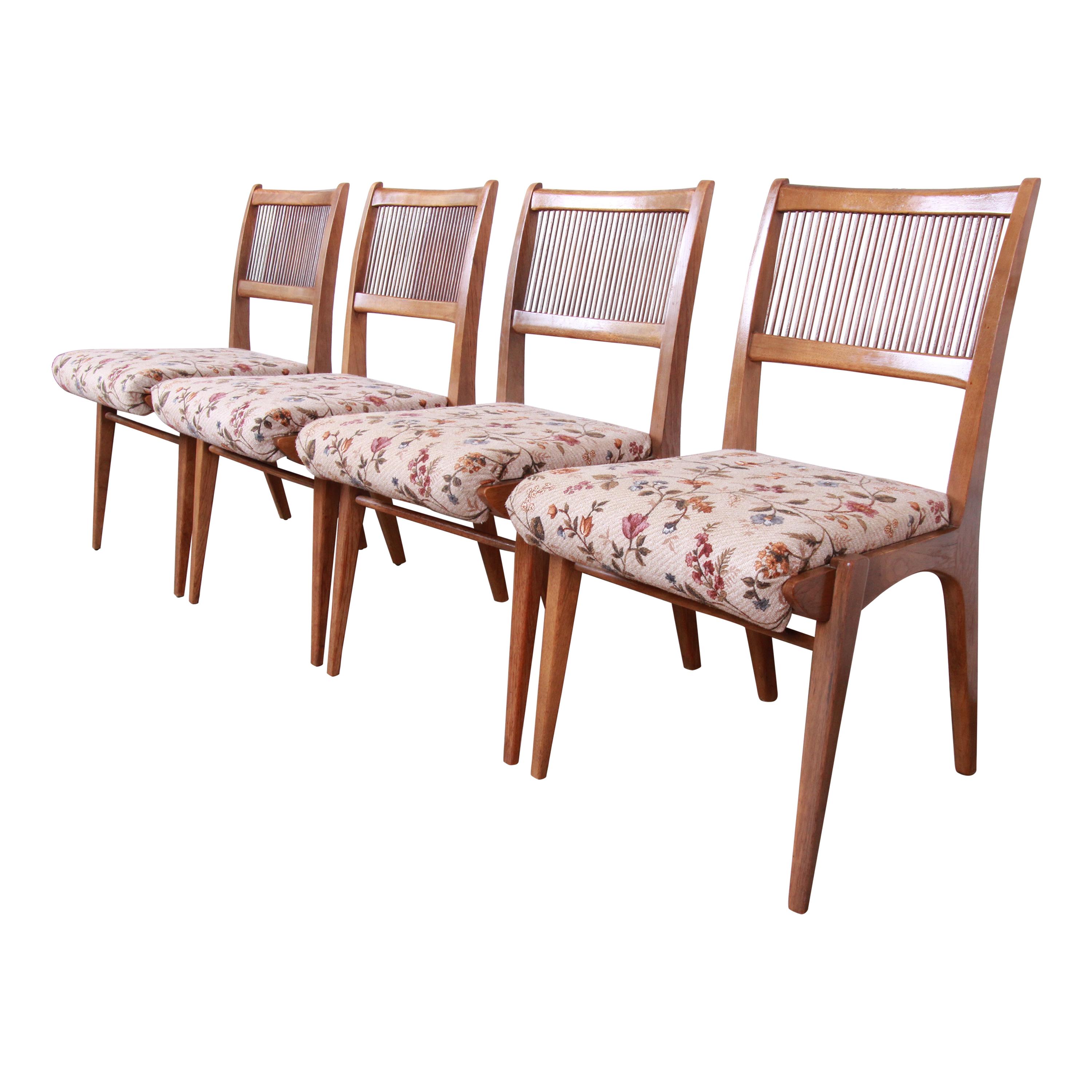 John Van Koert for Drexel Profile Mid-Century Modern Dining Chairs, Set of Four