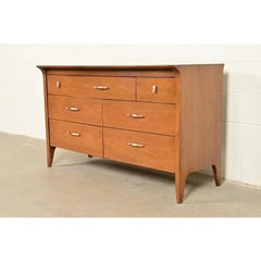 John Van Koert for Drexel Profile Mid-Century Modern Sculpted Walnut Dresser