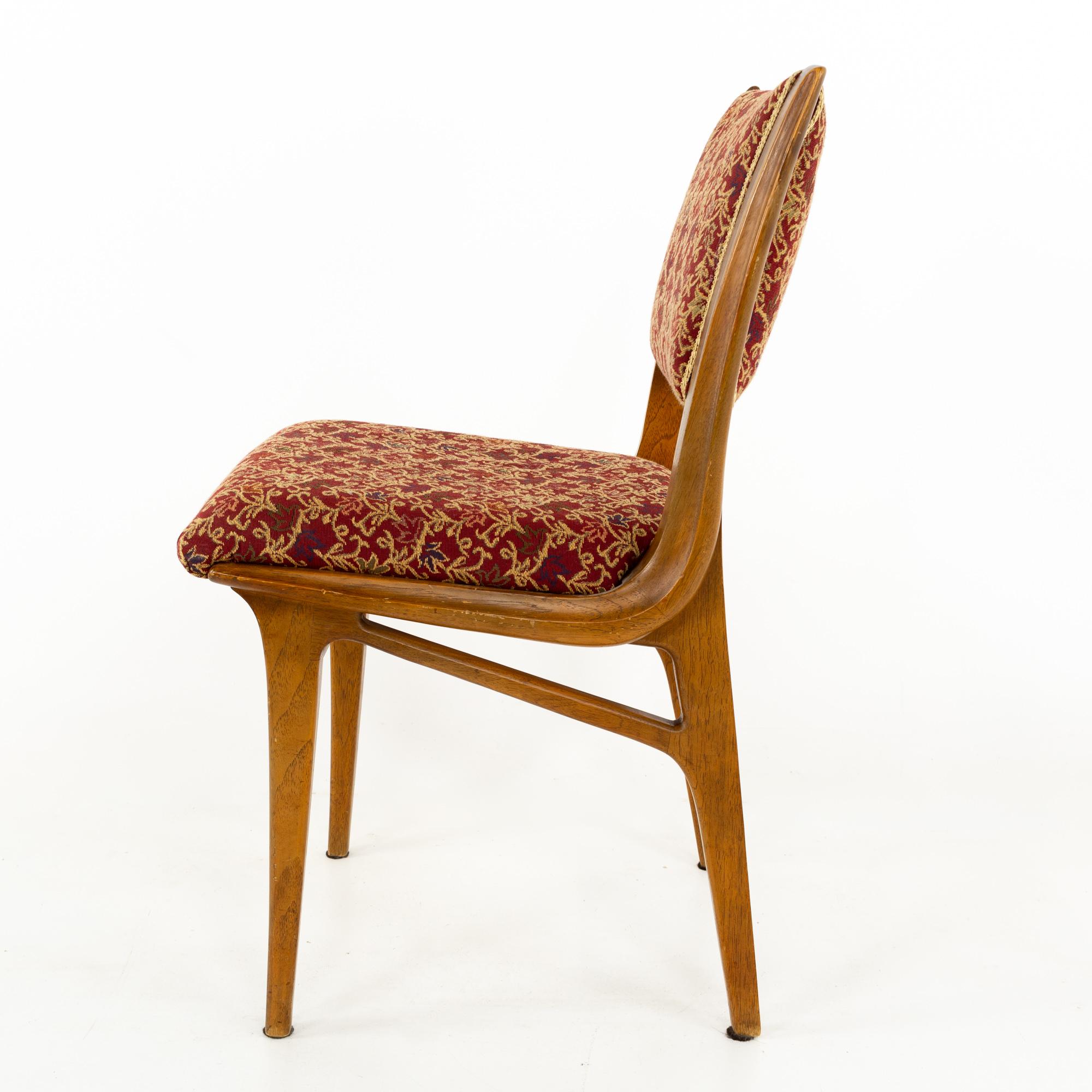 John Van Koert for Drexel Profile Mid Century Dining Chairs, Set of 4 1