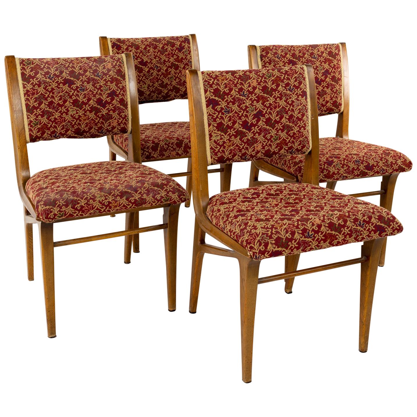 John Van Koert for Drexel Profile Mid Century Dining Chairs, Set of 4