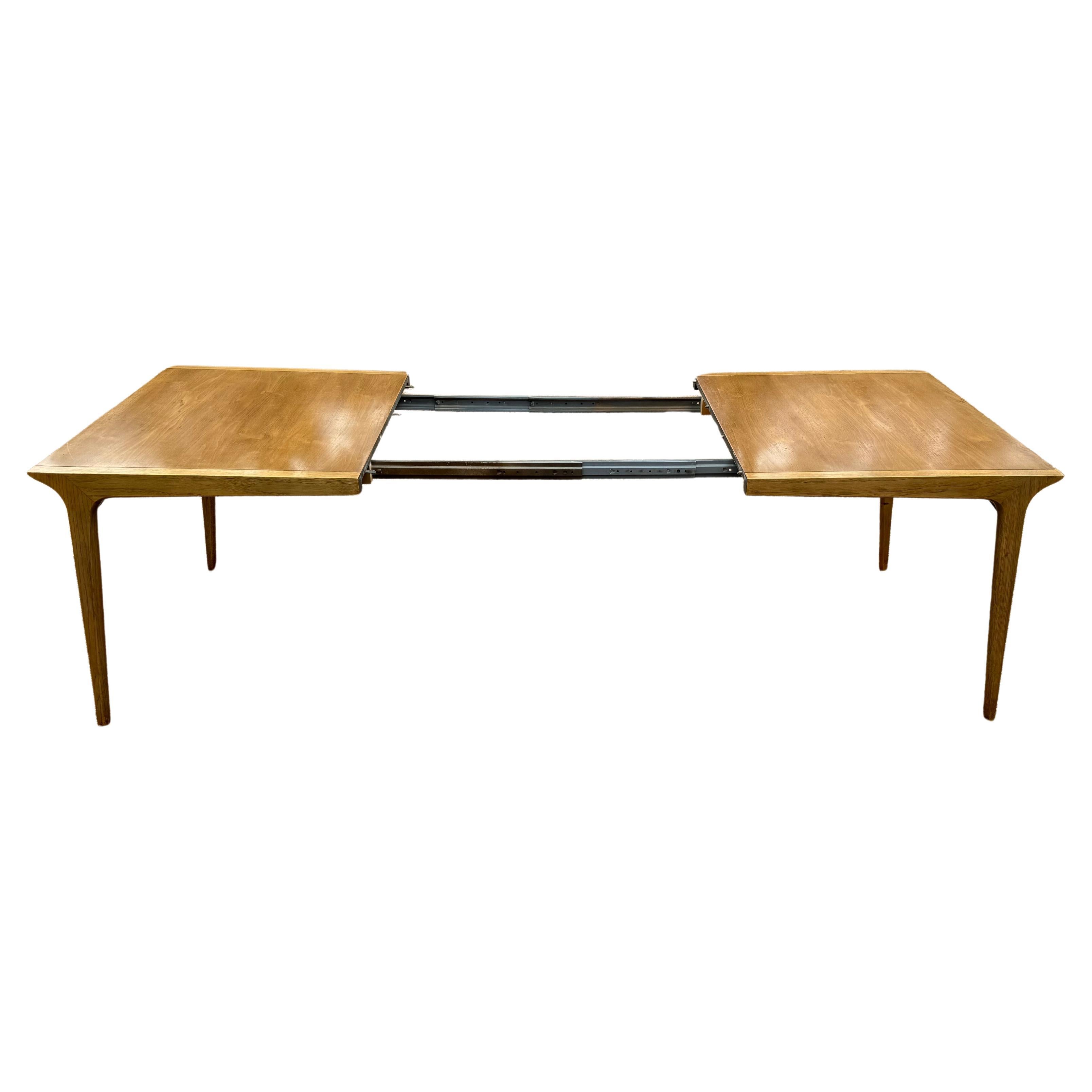 Mid-Century Modern John Van Koert for Drexel - Profile -  Walnut Extension Dining Table - 3 Leaves  For Sale