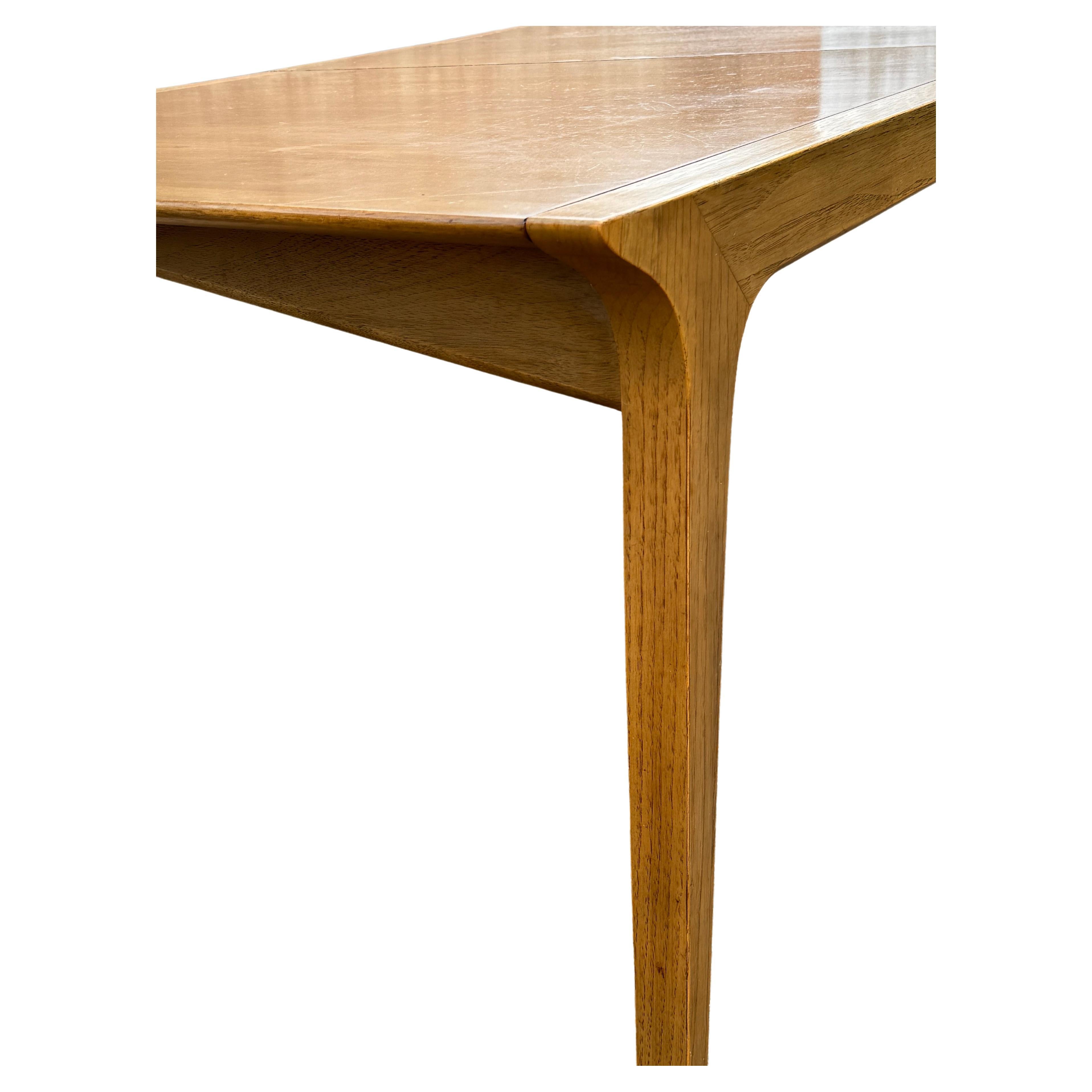 John Van Koert for Drexel - Profile -  Walnut Extension Dining Table - 3 Leaves  For Sale 3