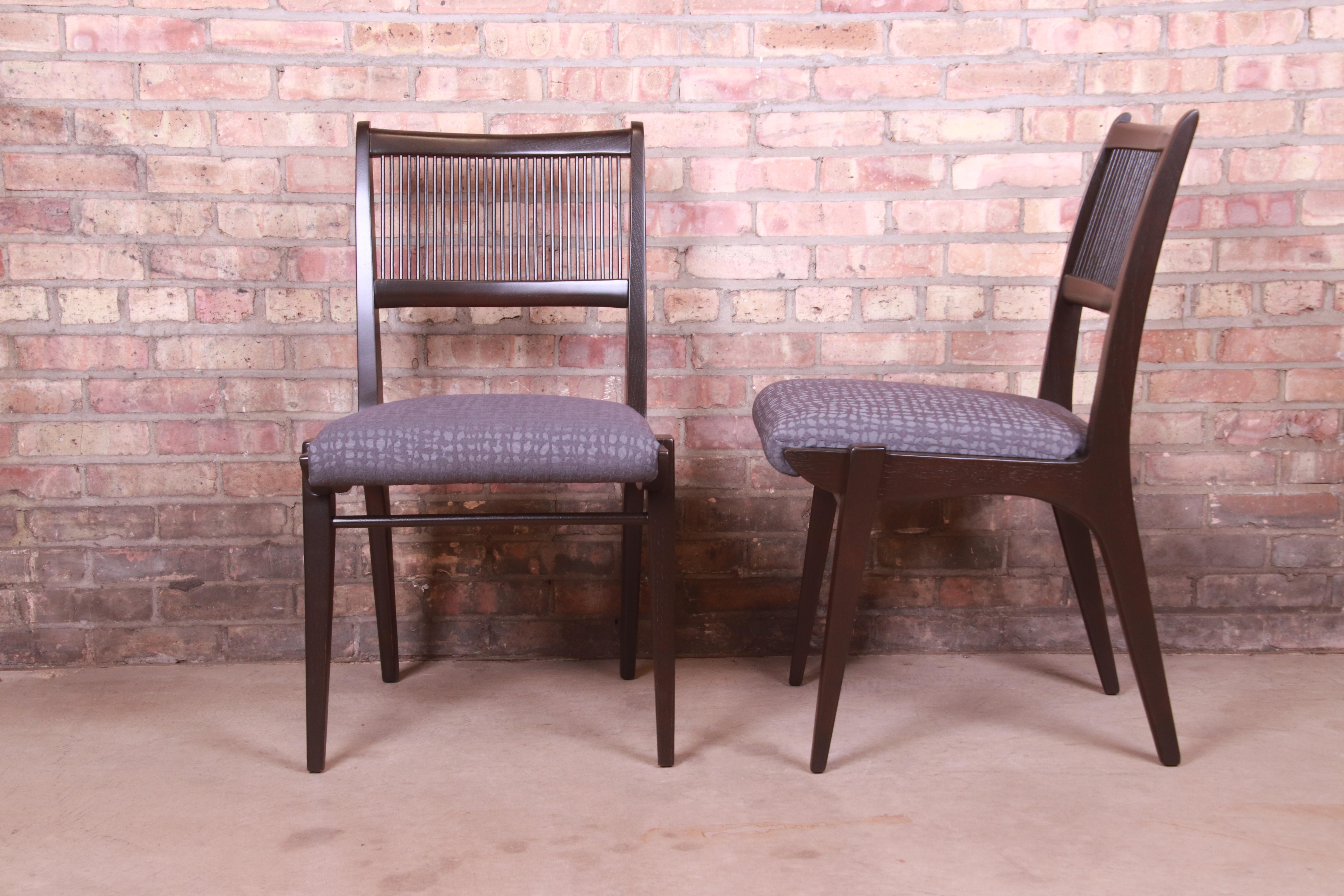 John Van Koert Mid-Century Modern Restored Walnut Dining Chairs, Set of Ten 9