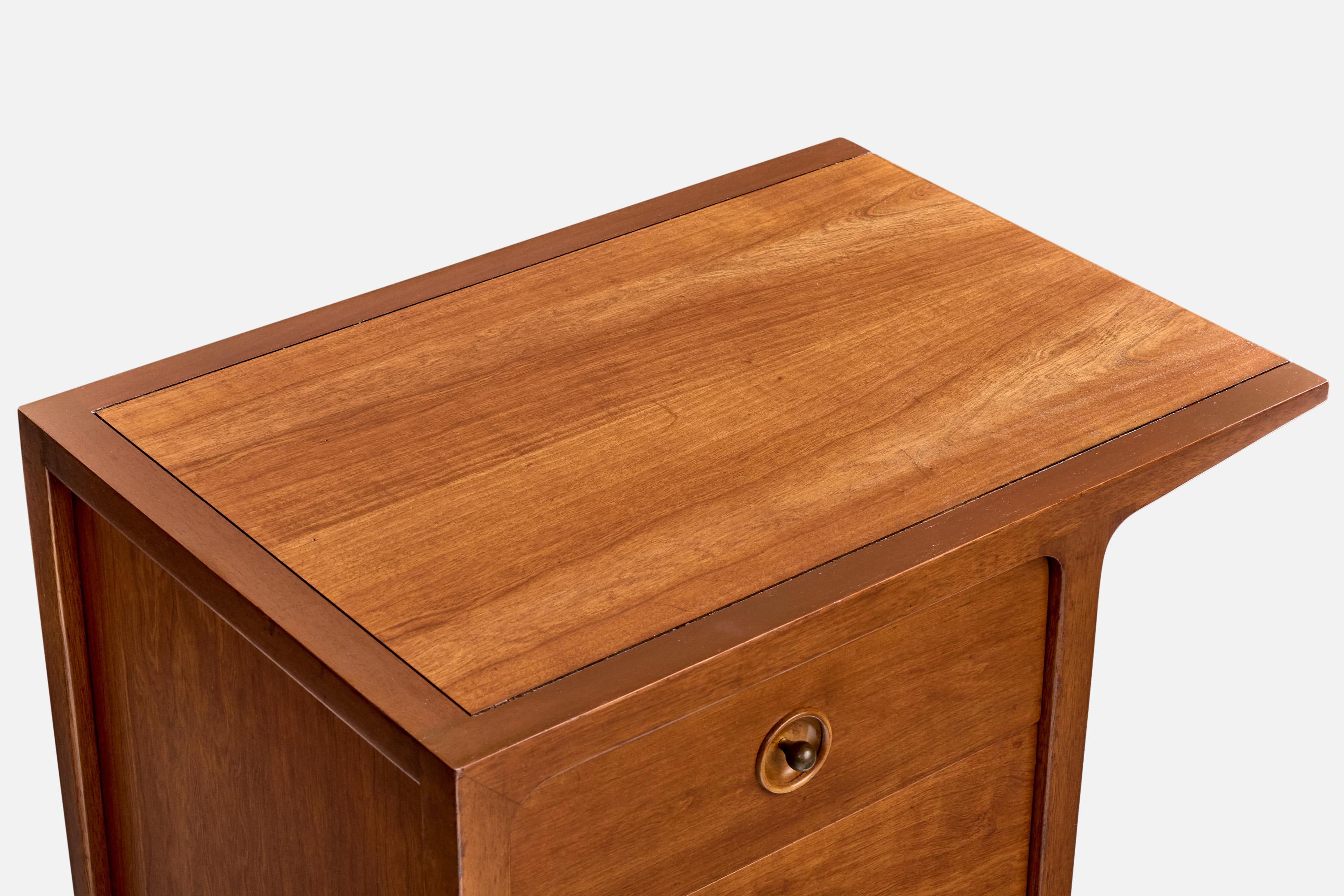 Noyer John Van Koert, tables de nuit, noyer, États-Unis, années 1950 en vente