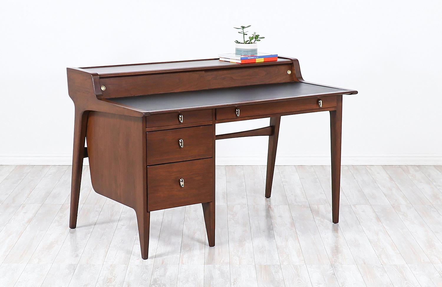 A stunning modern desk designed by John Van Koert in collaboration for Drexel's 