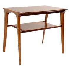John Van Koert “Profile” Two-Tiered Side Table for Drexel