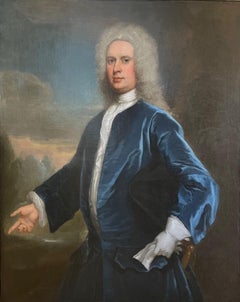 Oil Painting Portrait, attributed to John Vanderbank (1694-1739)