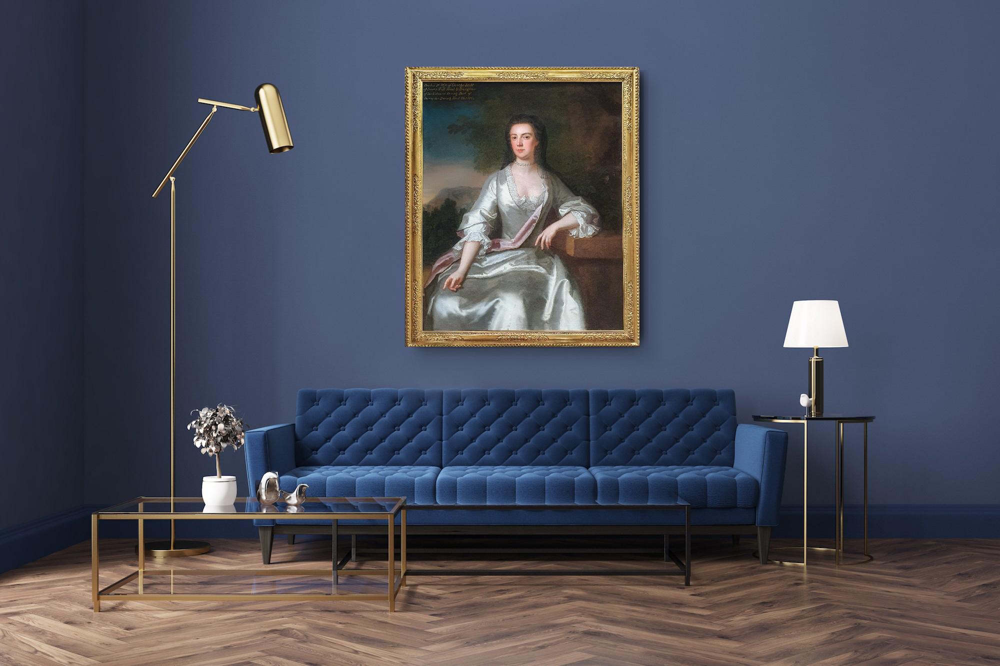 Portrait of Cecilia Scott (1682-1764) c.1728, Manor House Provenance - Painting by John Vanderbank