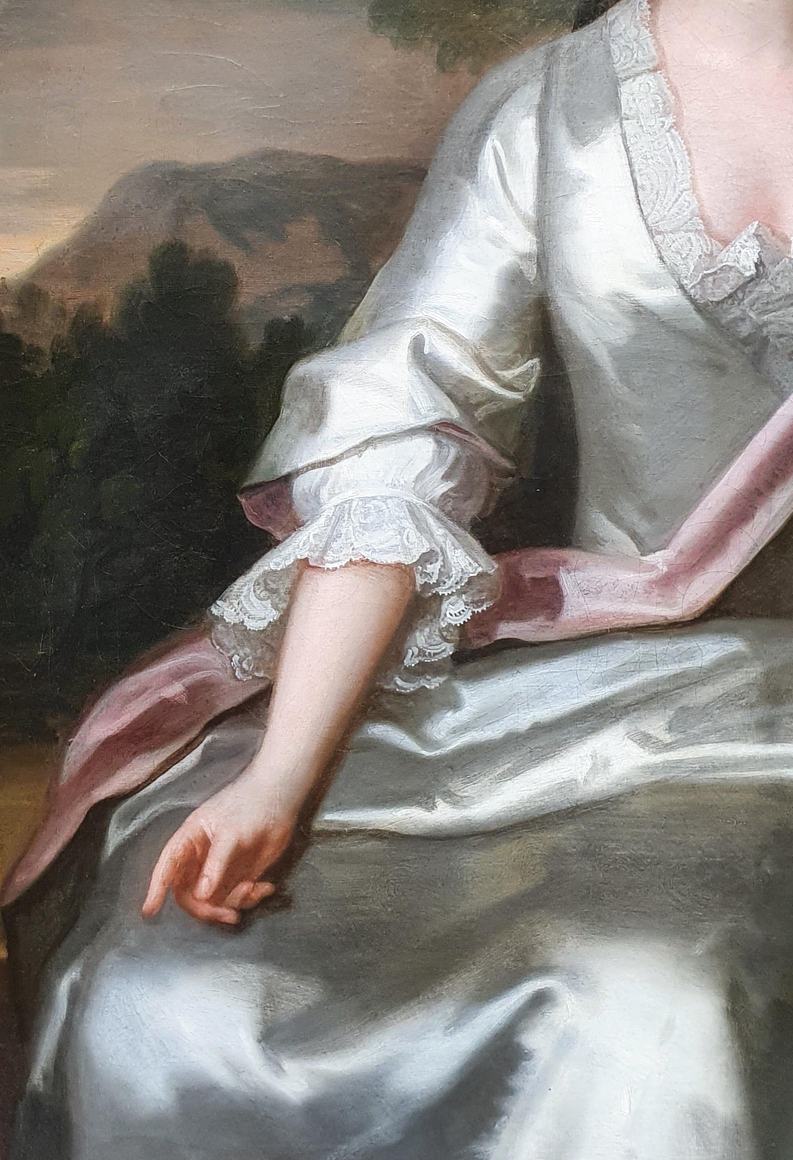 Portrait of Cecilia Scott (1682-1764) c.1728, Manor House Provenance - Old Masters Painting by John Vanderbank