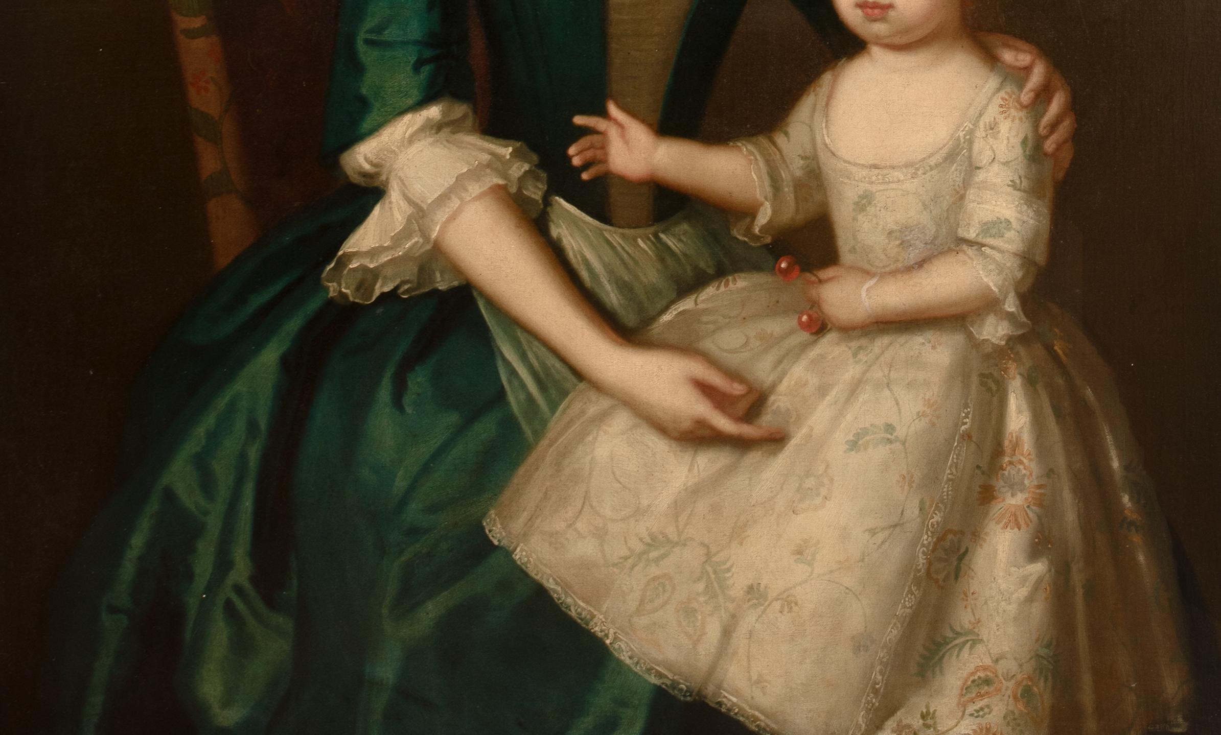 Ritratto di Elizabeth Plumer (nata Byde) e della figlia, 1735 circa 6