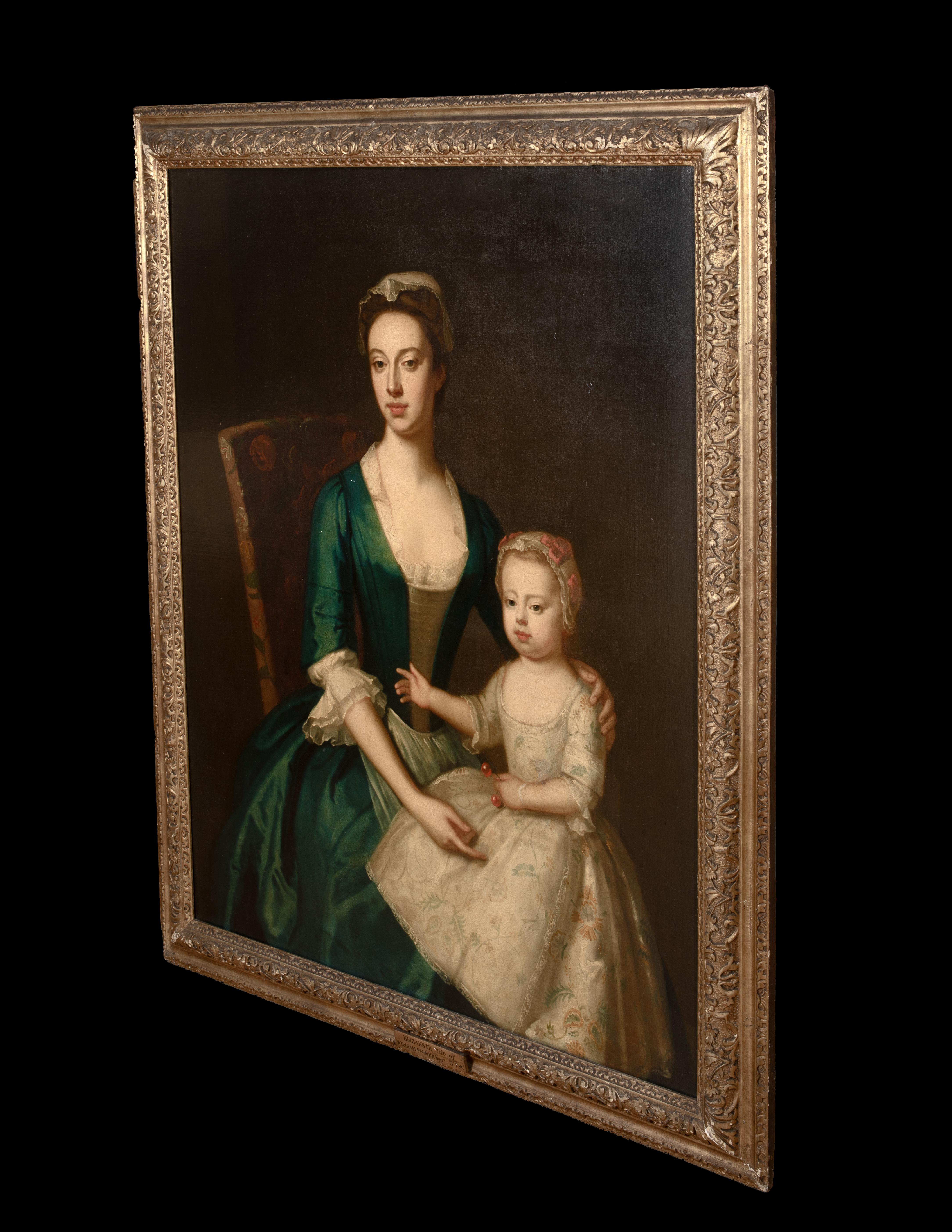 Ritratto di Elizabeth Plumer (nata Byde) e della figlia, 1735 circa 4