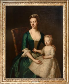 Ritratto di Elizabeth Plumer (nata Byde) e della figlia, 1735 circa