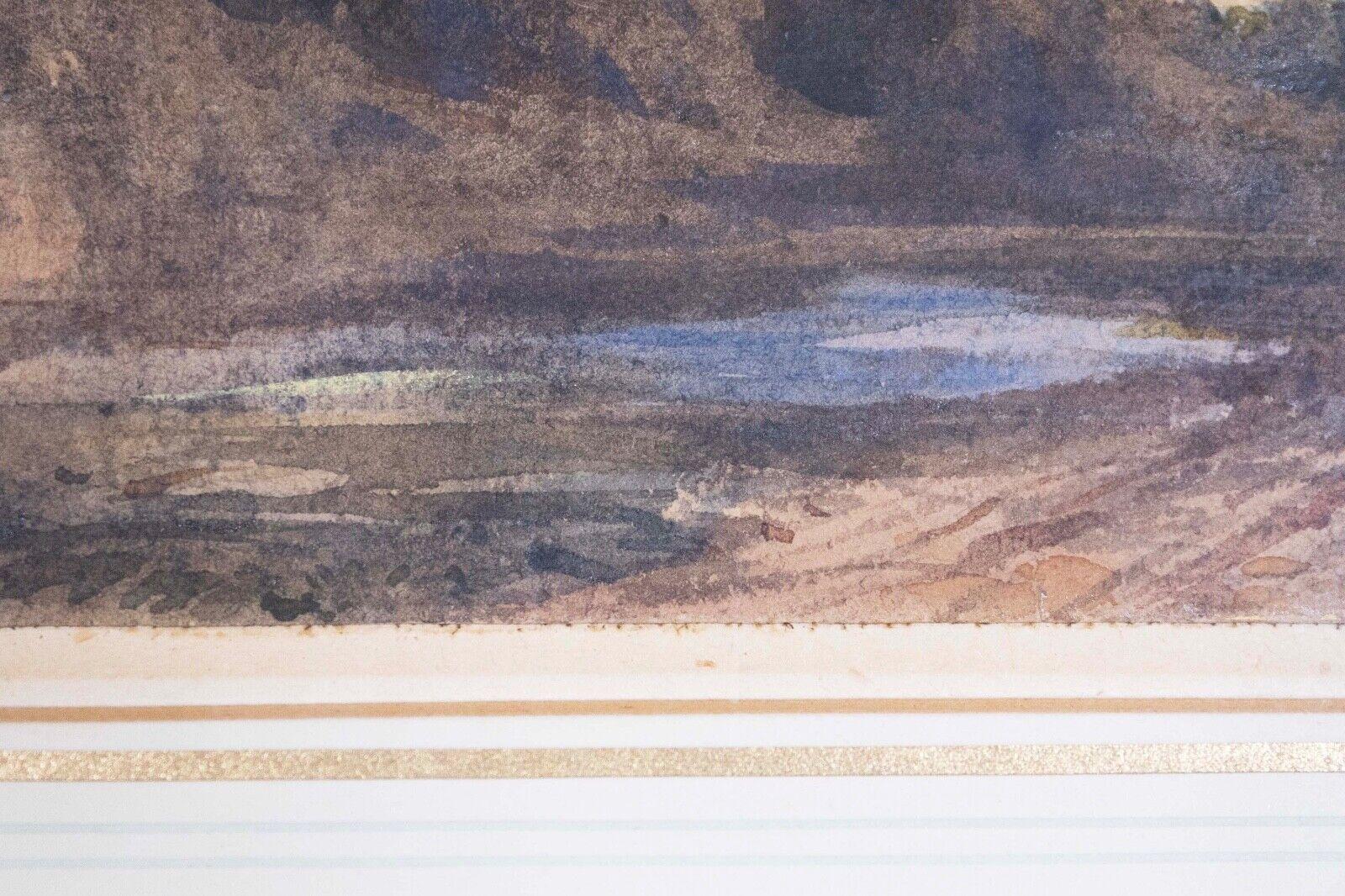John Varley Aquarelle ancienne sur papier, paysage anglais, encadrée, années 1800 Bon état - En vente à Keego Harbor, MI