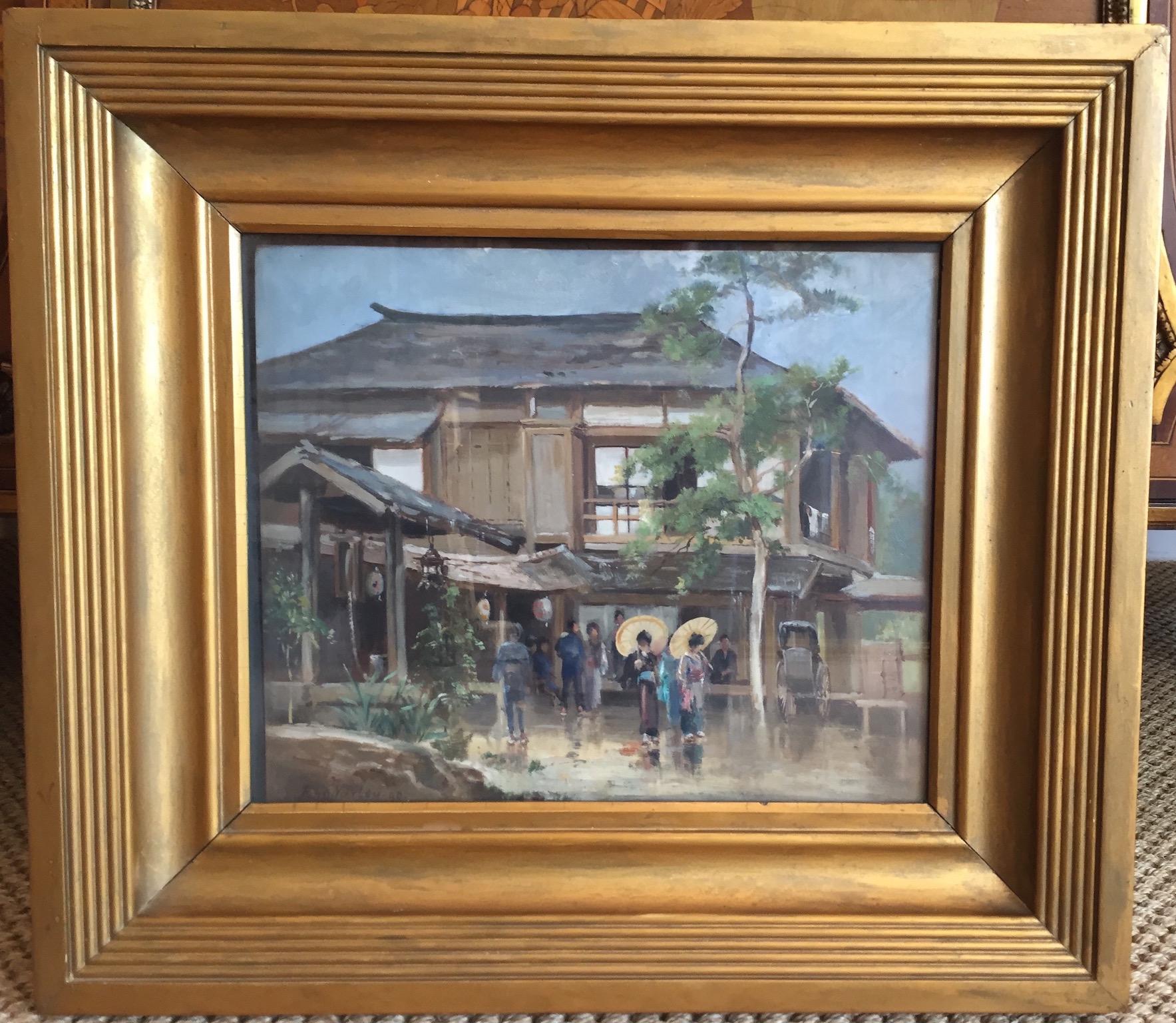 John Varley Jnr - A Japanese Scene - 19th Century, Modern, Landscape ...