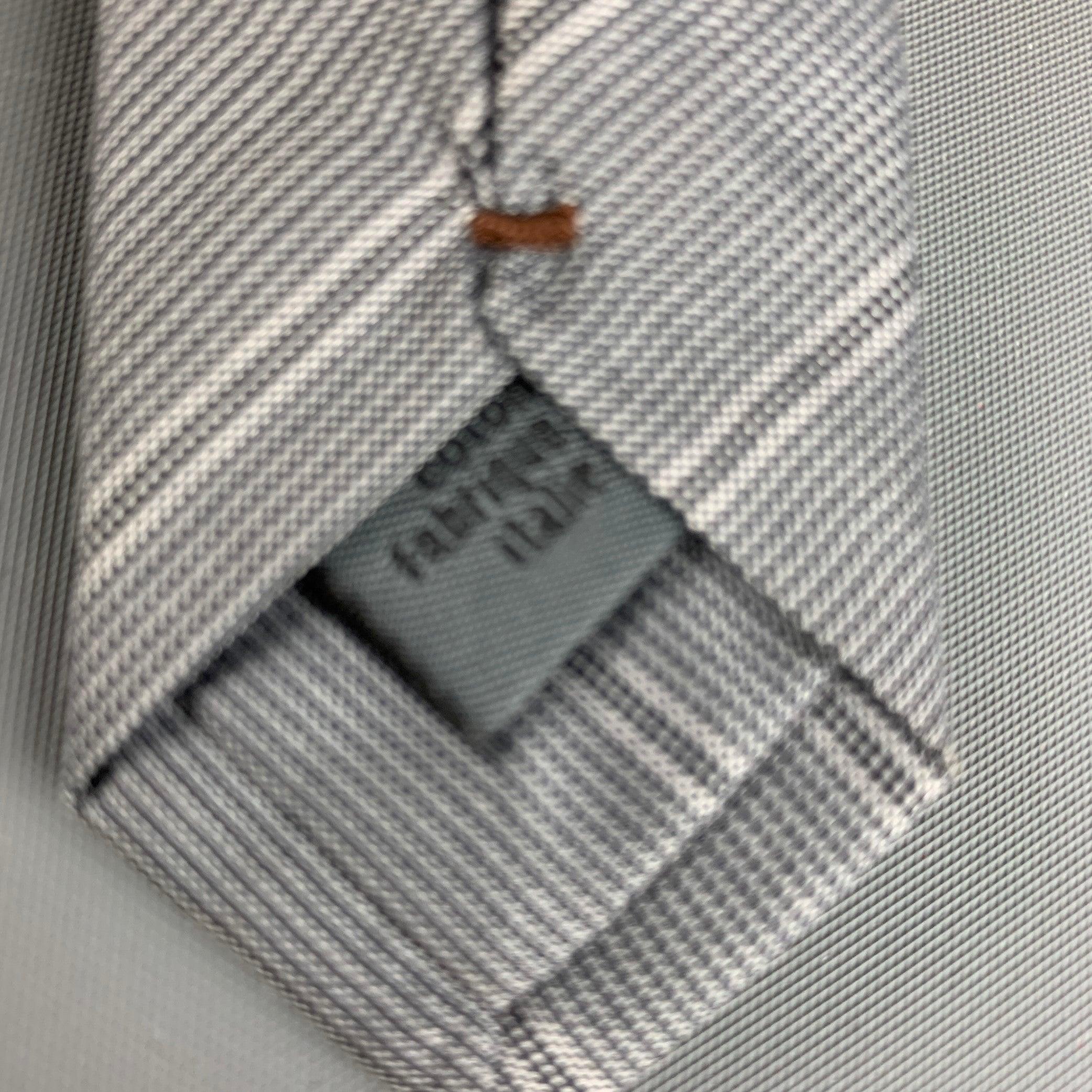 JOHN VARVATOS Black Textured Silk Tie For Sale 1