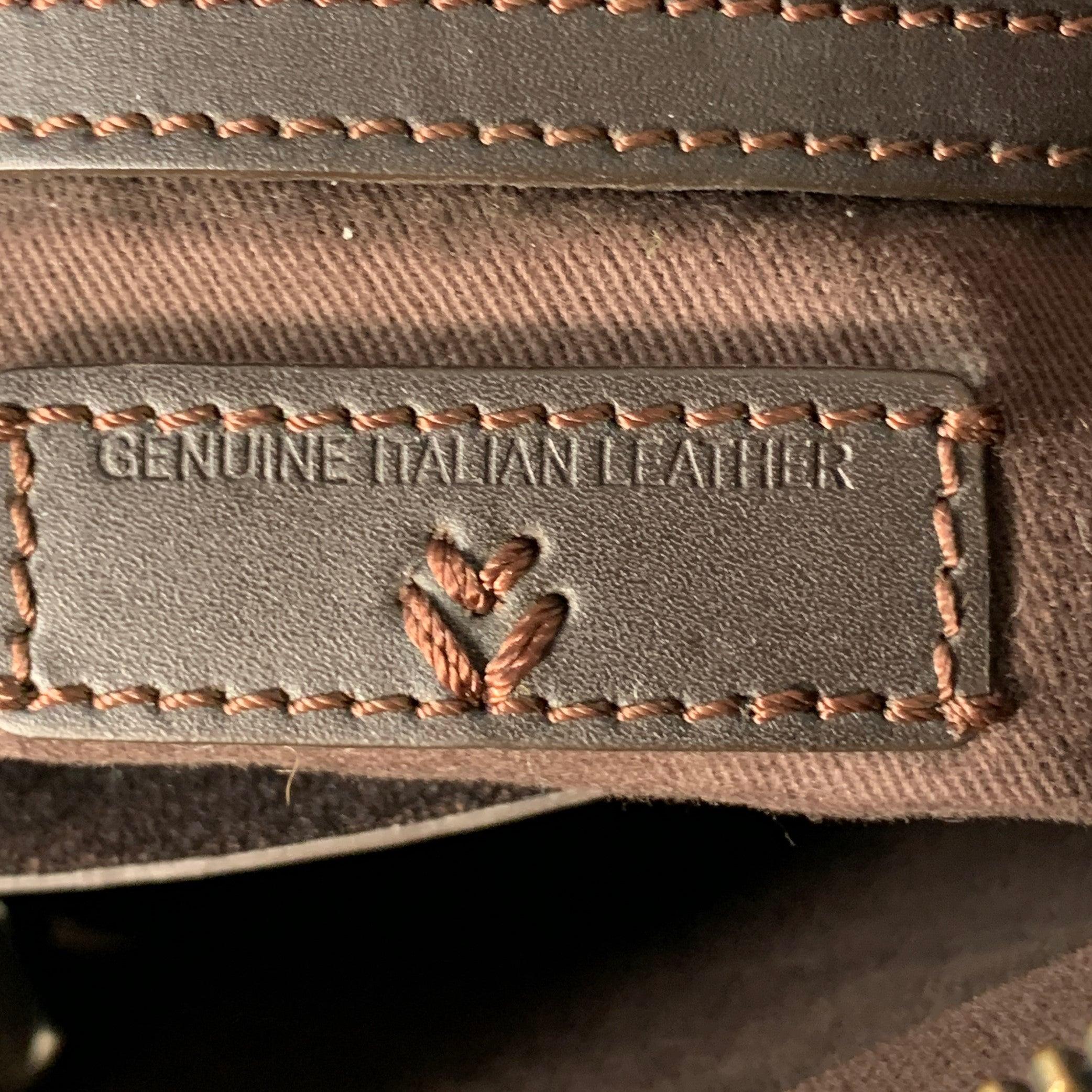 JOHN VARVATOS Bolso Messenger Crossbody de piel marrón en venta 2