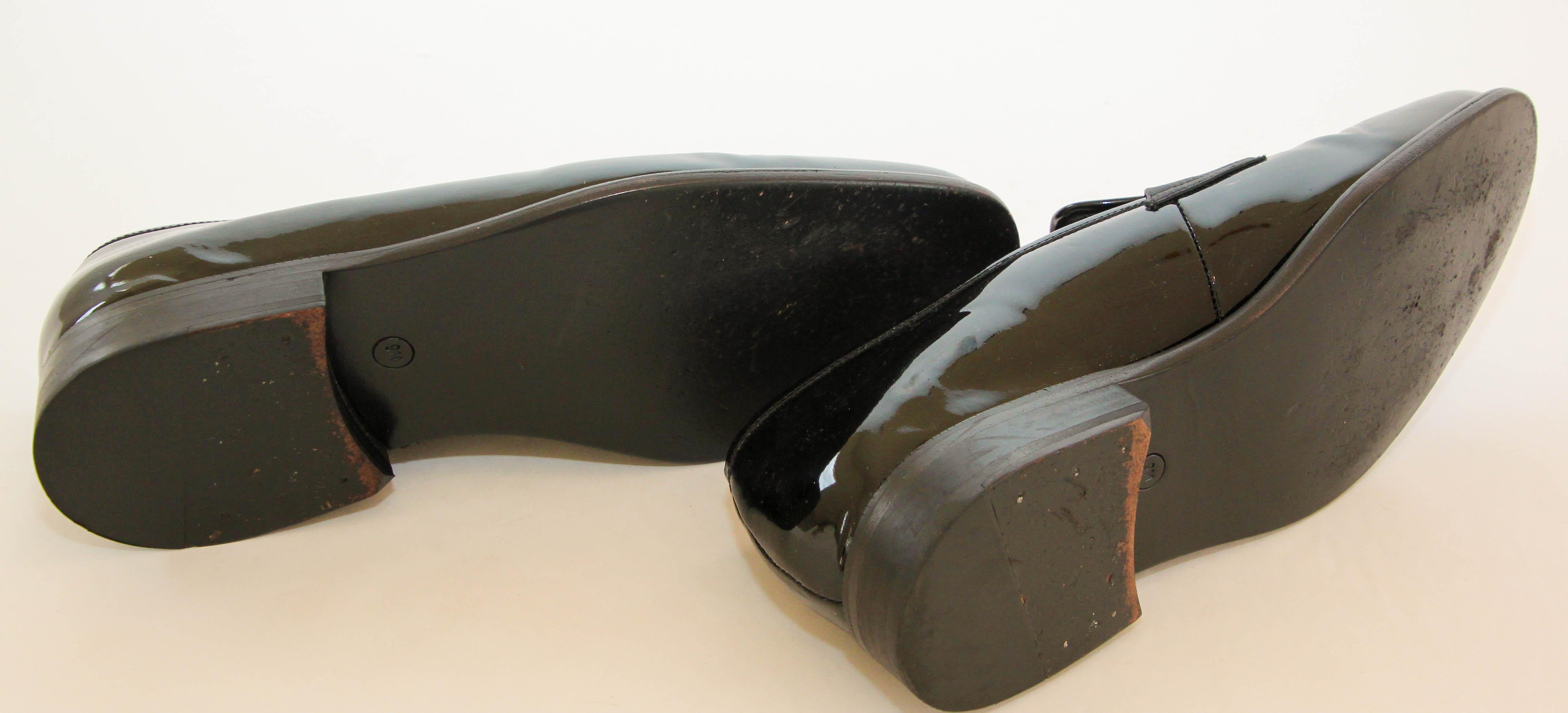 John Varvatos Maestro Men's Slip-On Dress Loafers in Black Patent Leather Sz 9 M For Sale 13