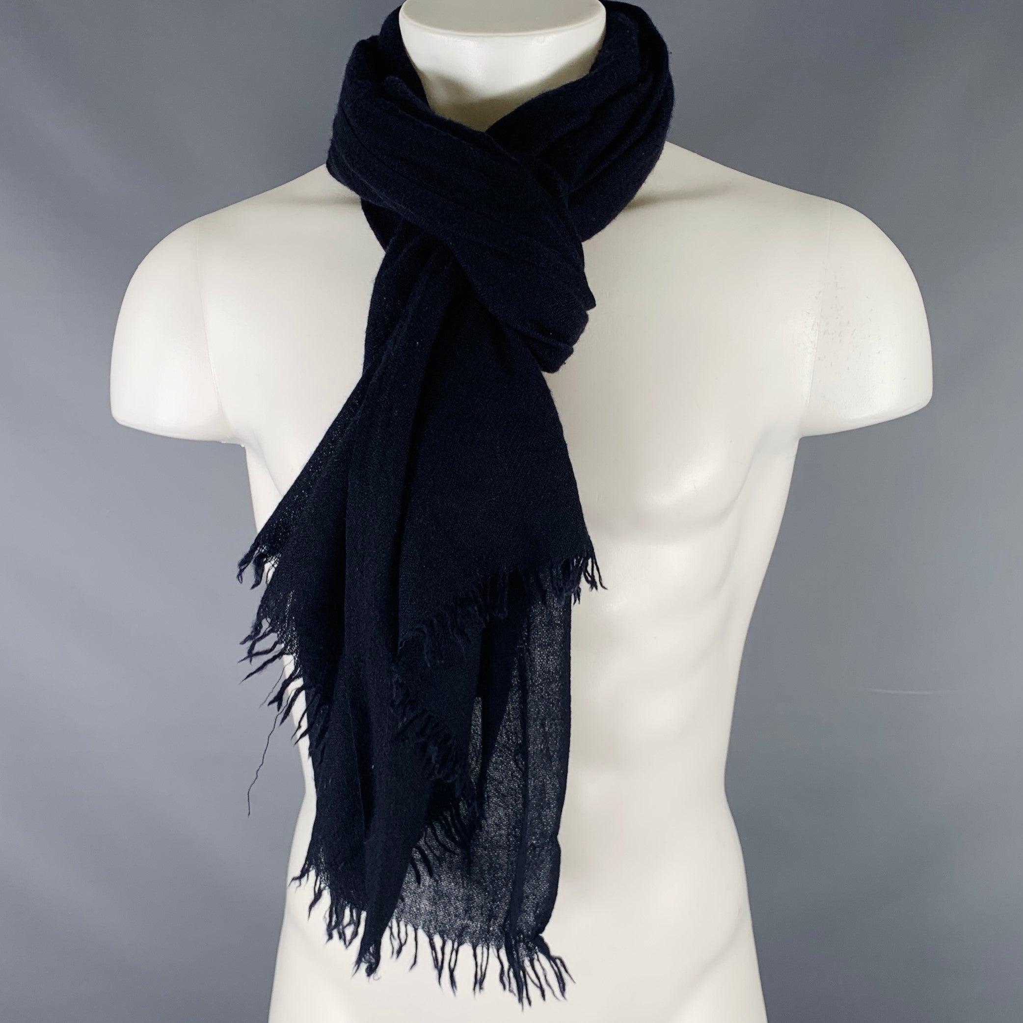 JOHN VARVATOS Navy Cashmere Scarf 2