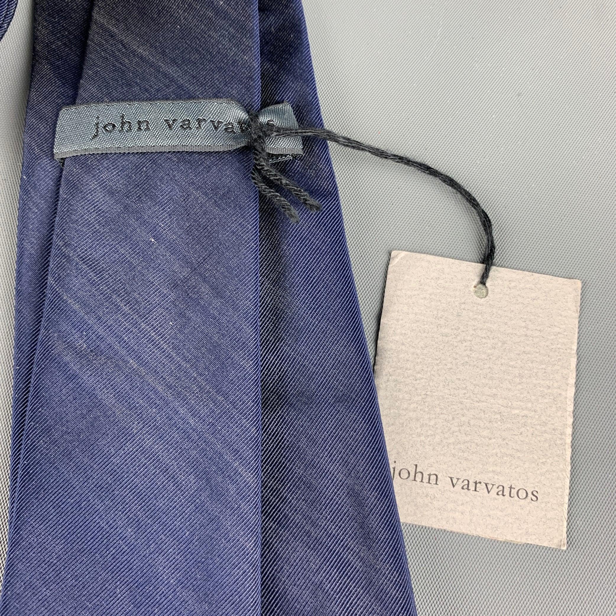 Purple JOHN VARVATOS Navy Cotton / Silk Tie