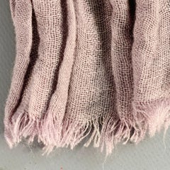 Sciarpa con frange in misto lino JOHN VARVATOS viola e lavanda