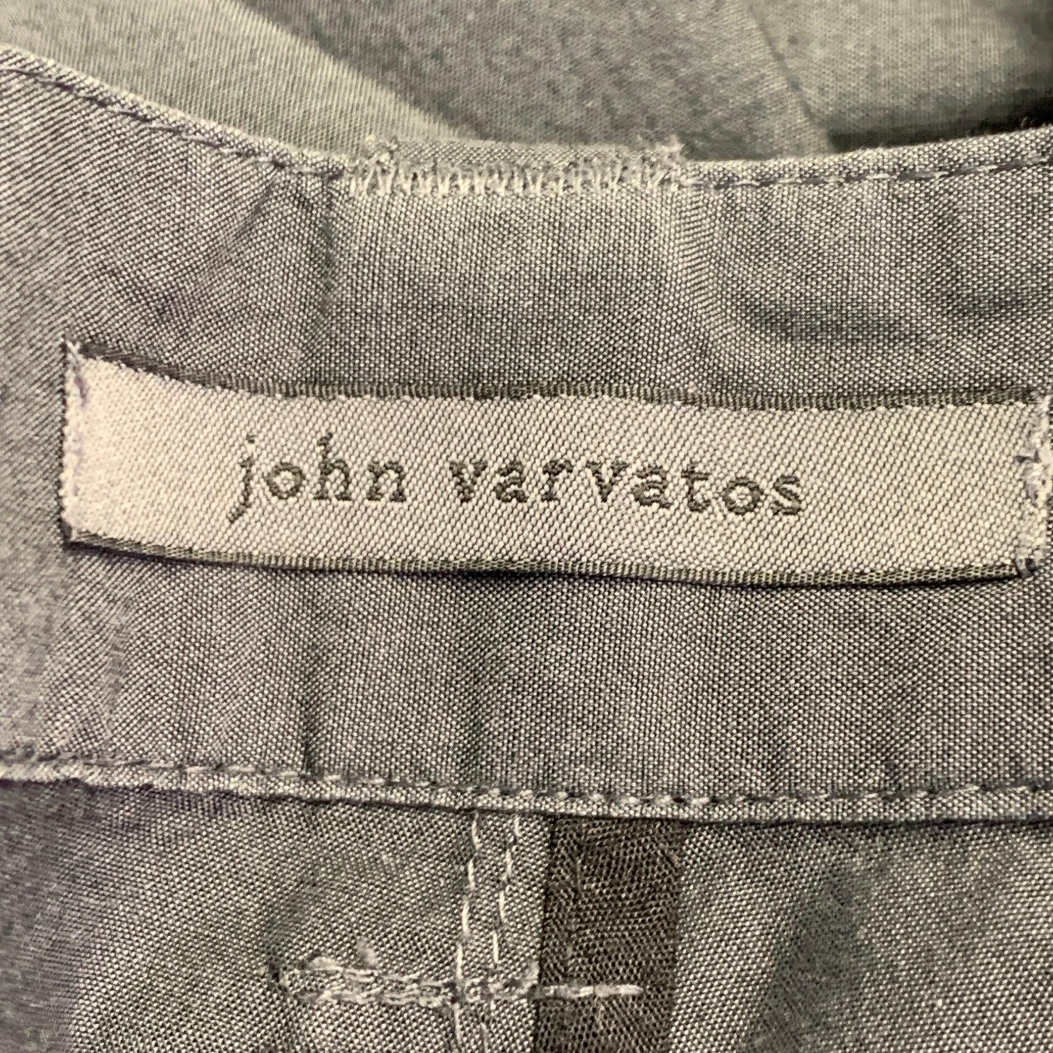 Gris IHN Varvatos Taille 30 Pantalon décontracté en coton gris en vente